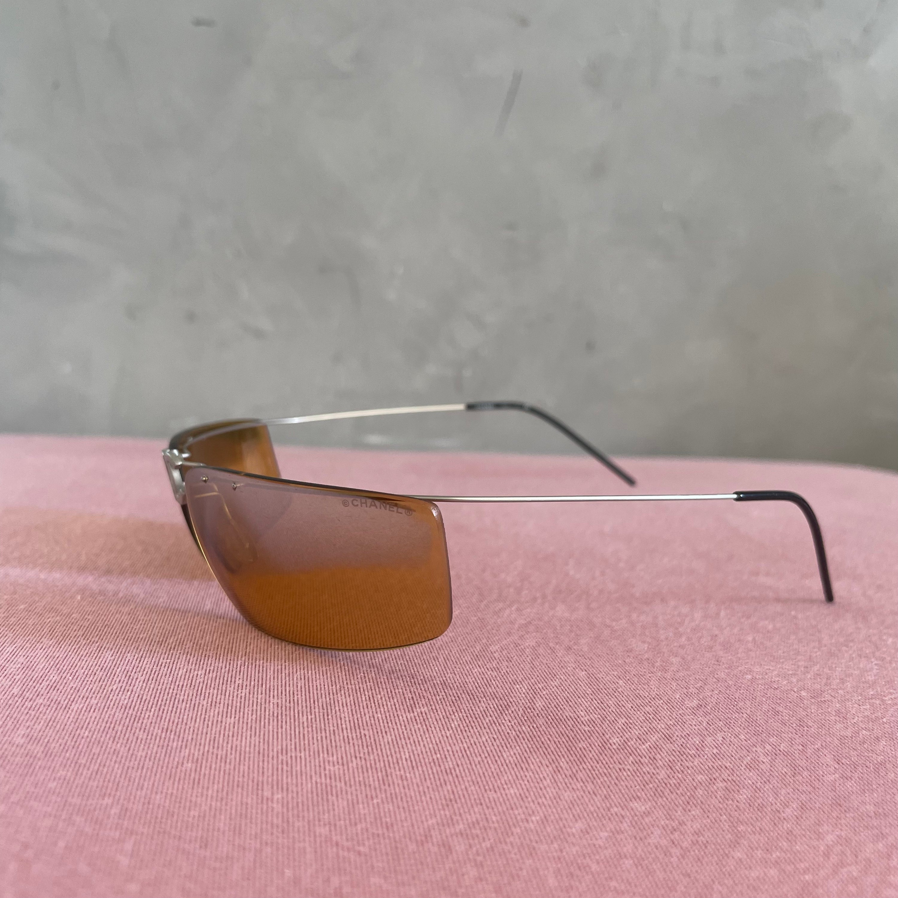 Chanel Logo Orange Sunglasses