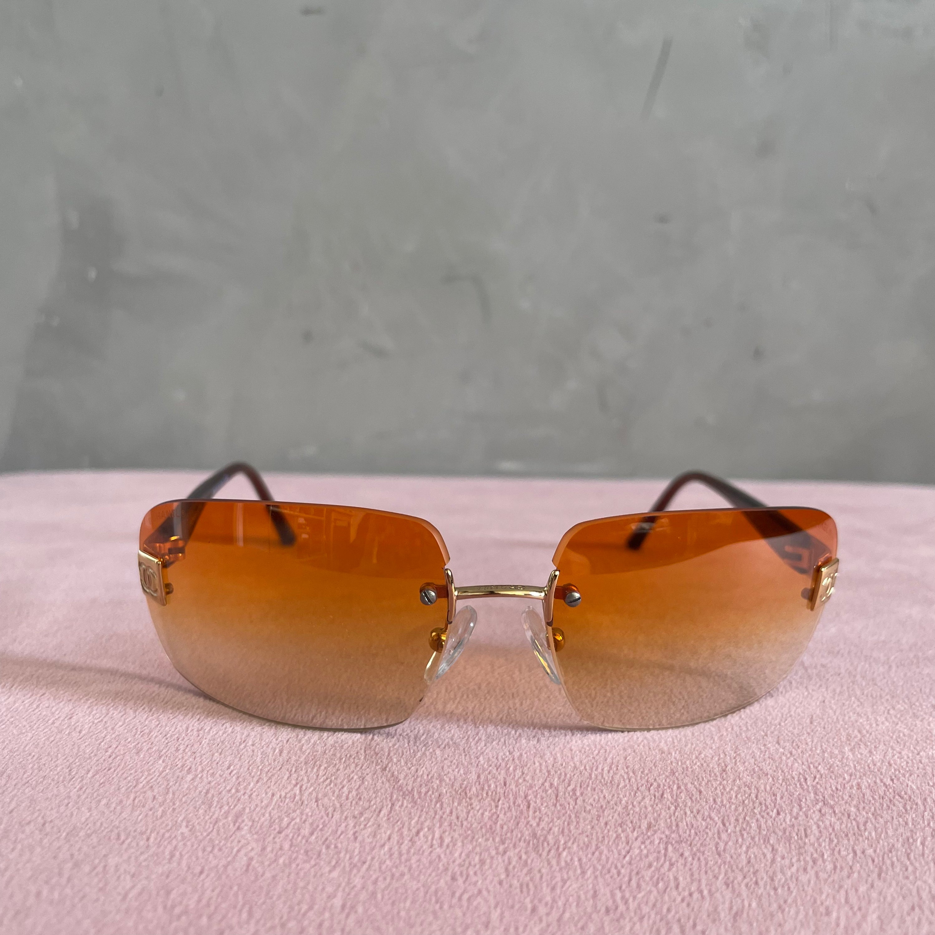 Chanel Orange Y2K 4026 Sunglasses