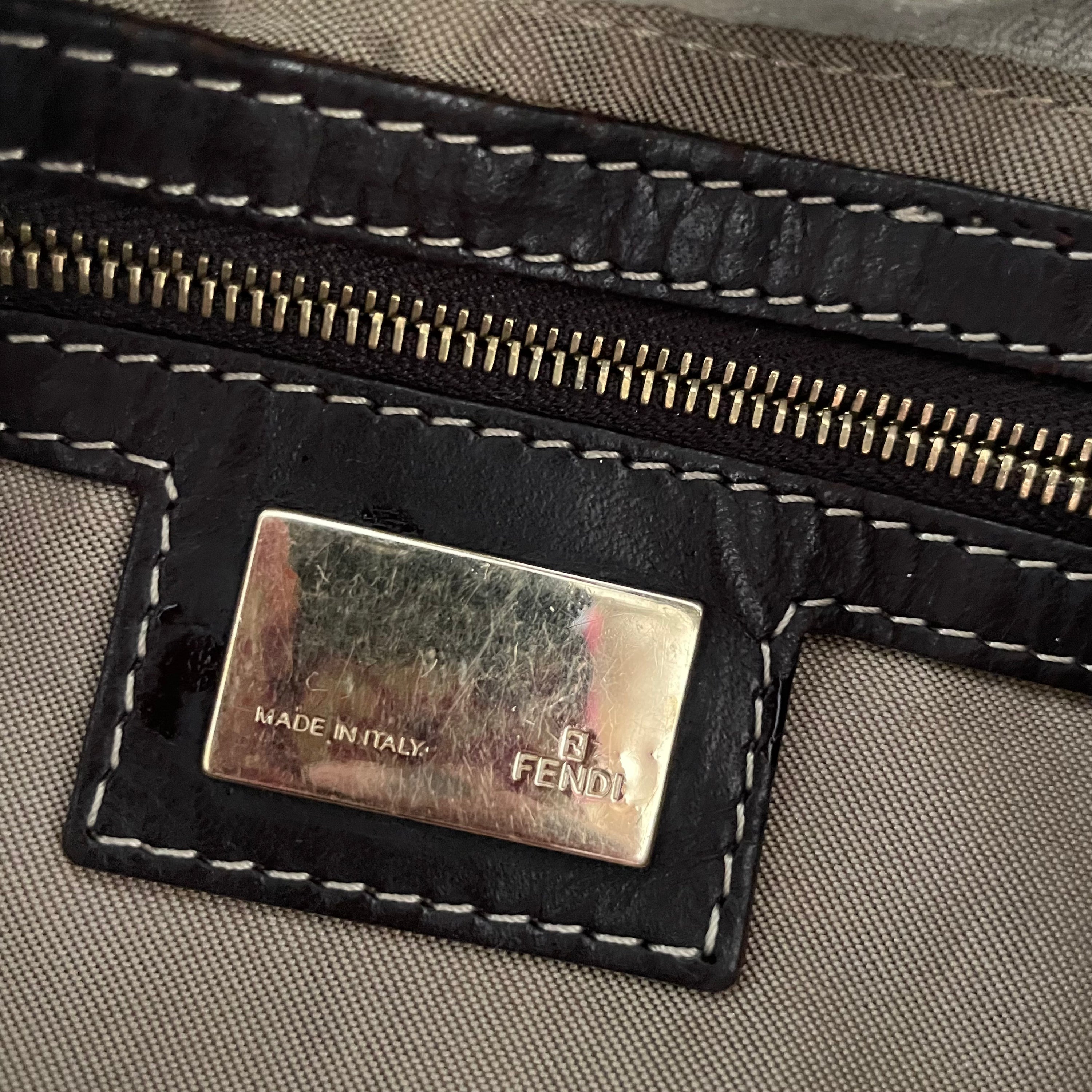 Fendi Denim Monogram Baguette