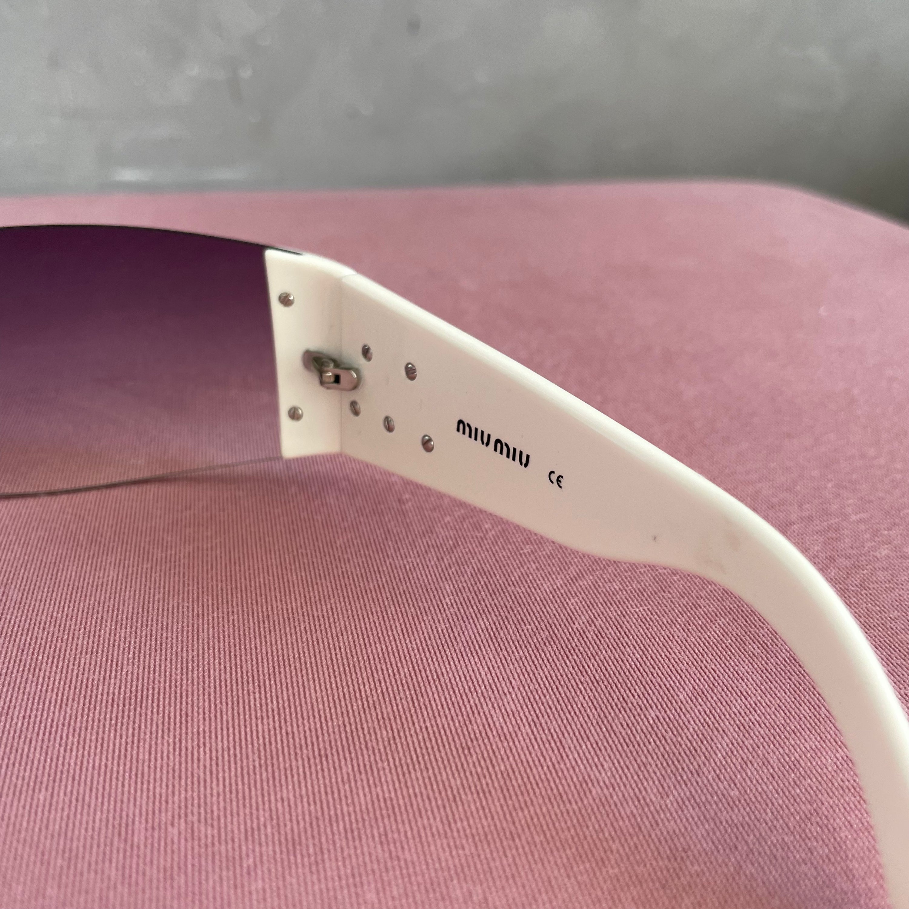 Miu Miu SMU11F White Sunglasses