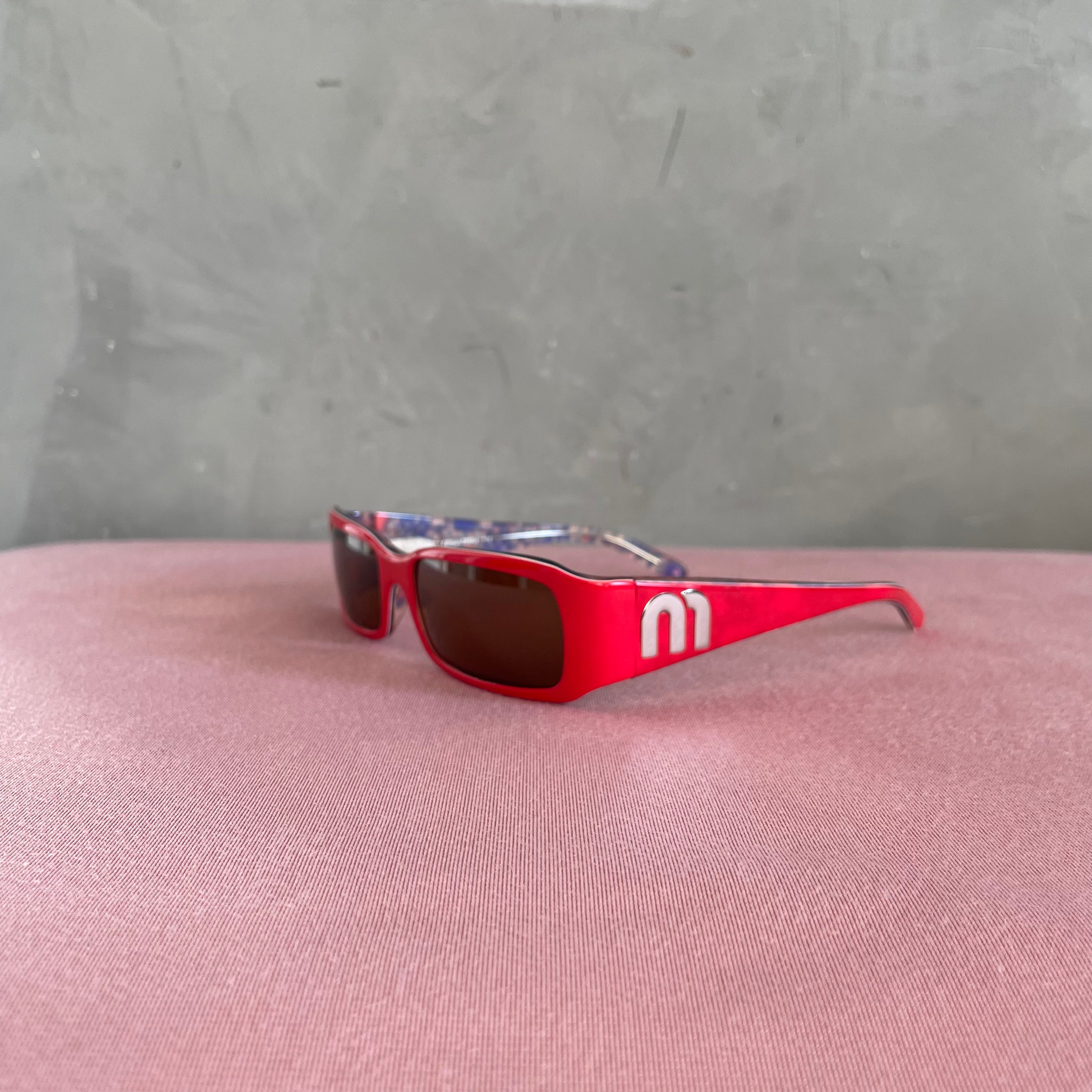 Miu Miu SMU04F Red Sunglasses