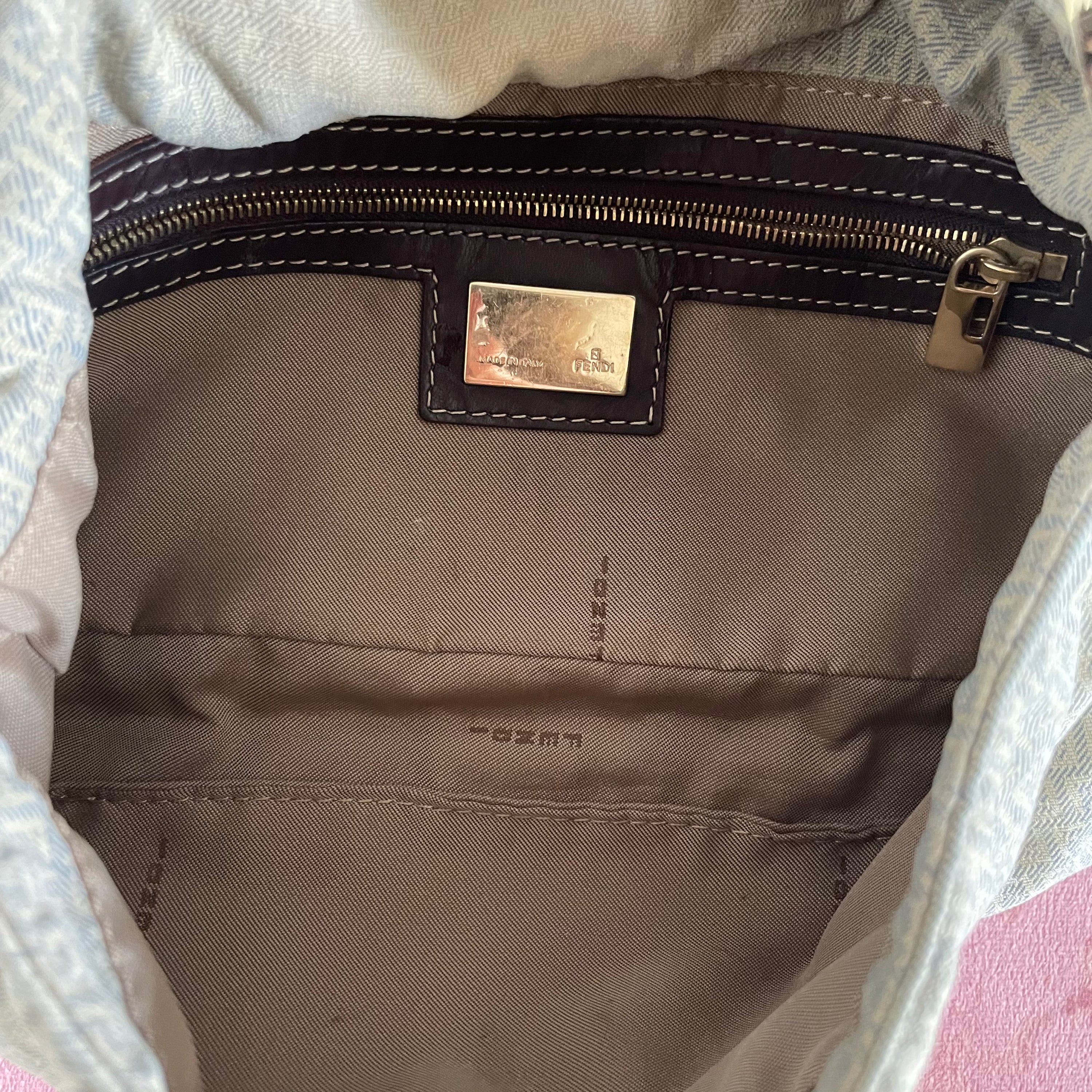 Fendi Denim Monogram Baguette