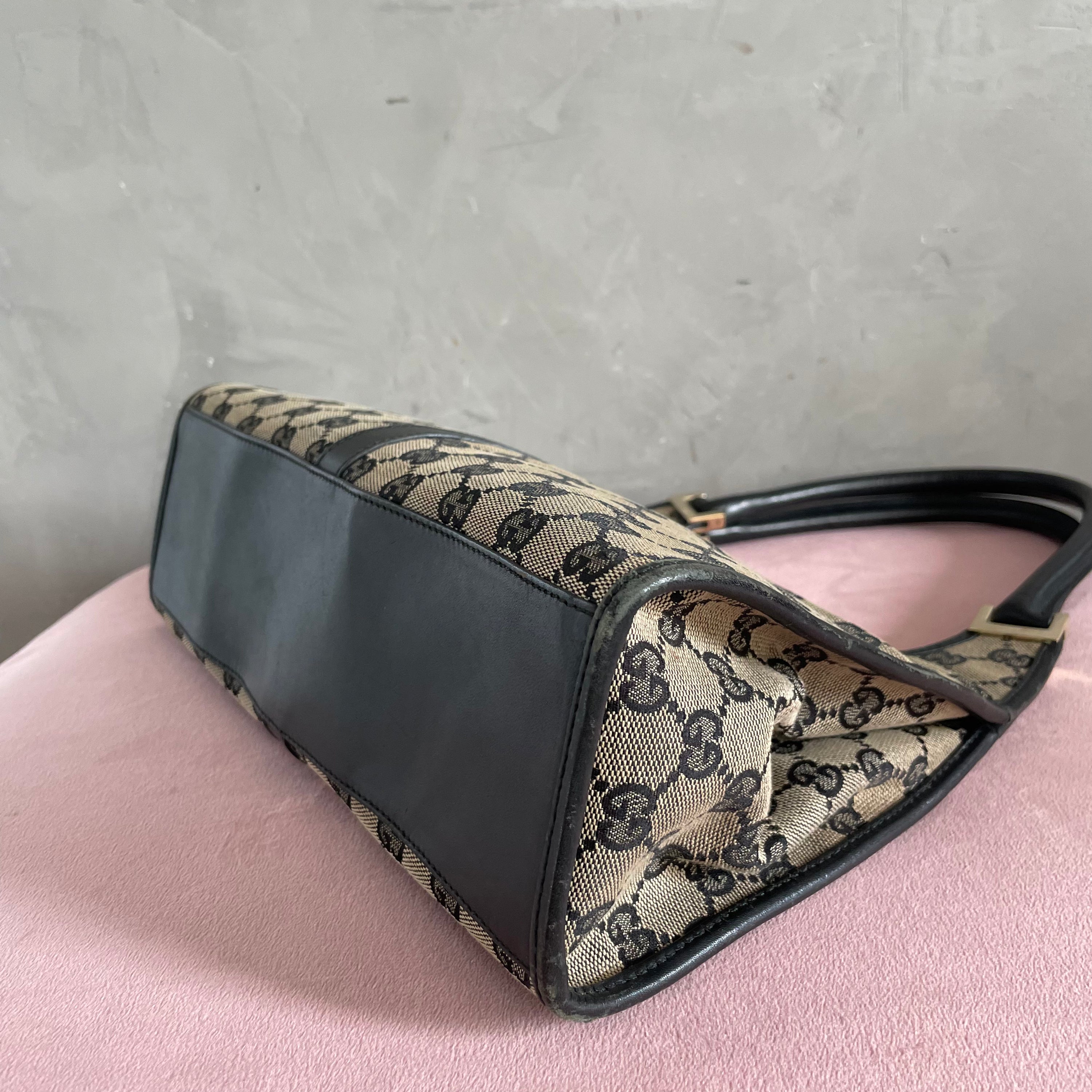 Gucci Monogram Shoulder Jackie Bag