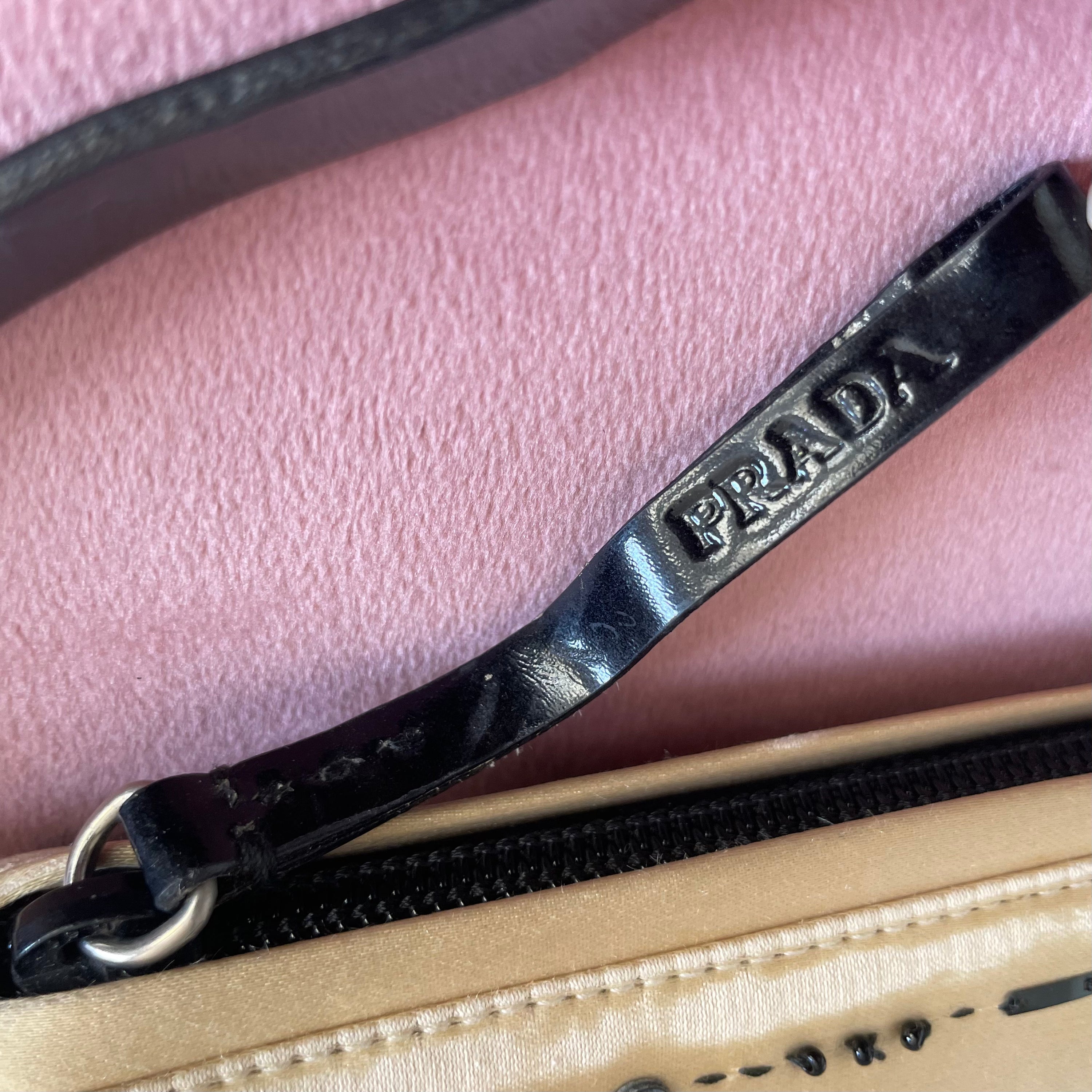 Prada Satin Embroided Bag