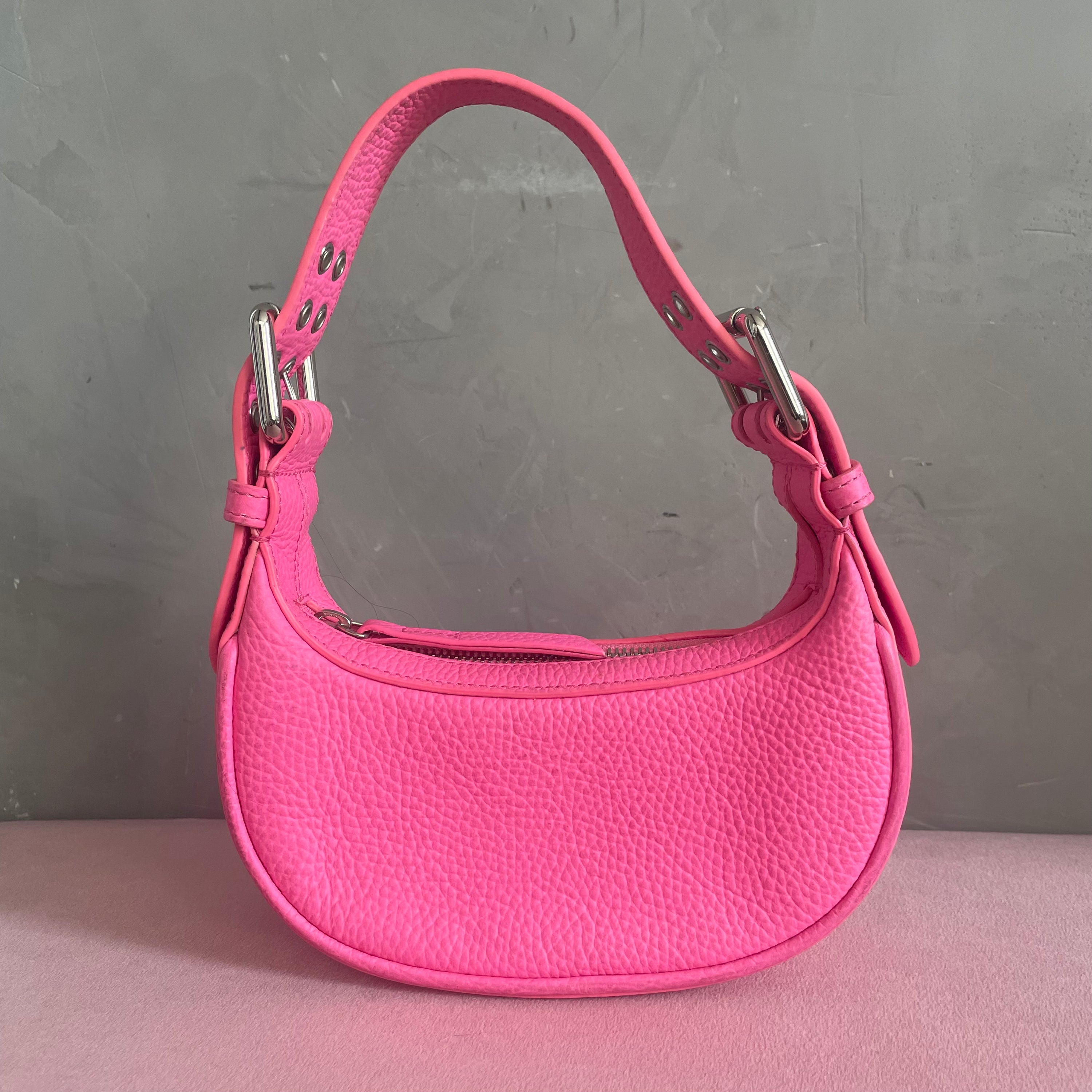 BY FAR Mini Pink Soho Bag