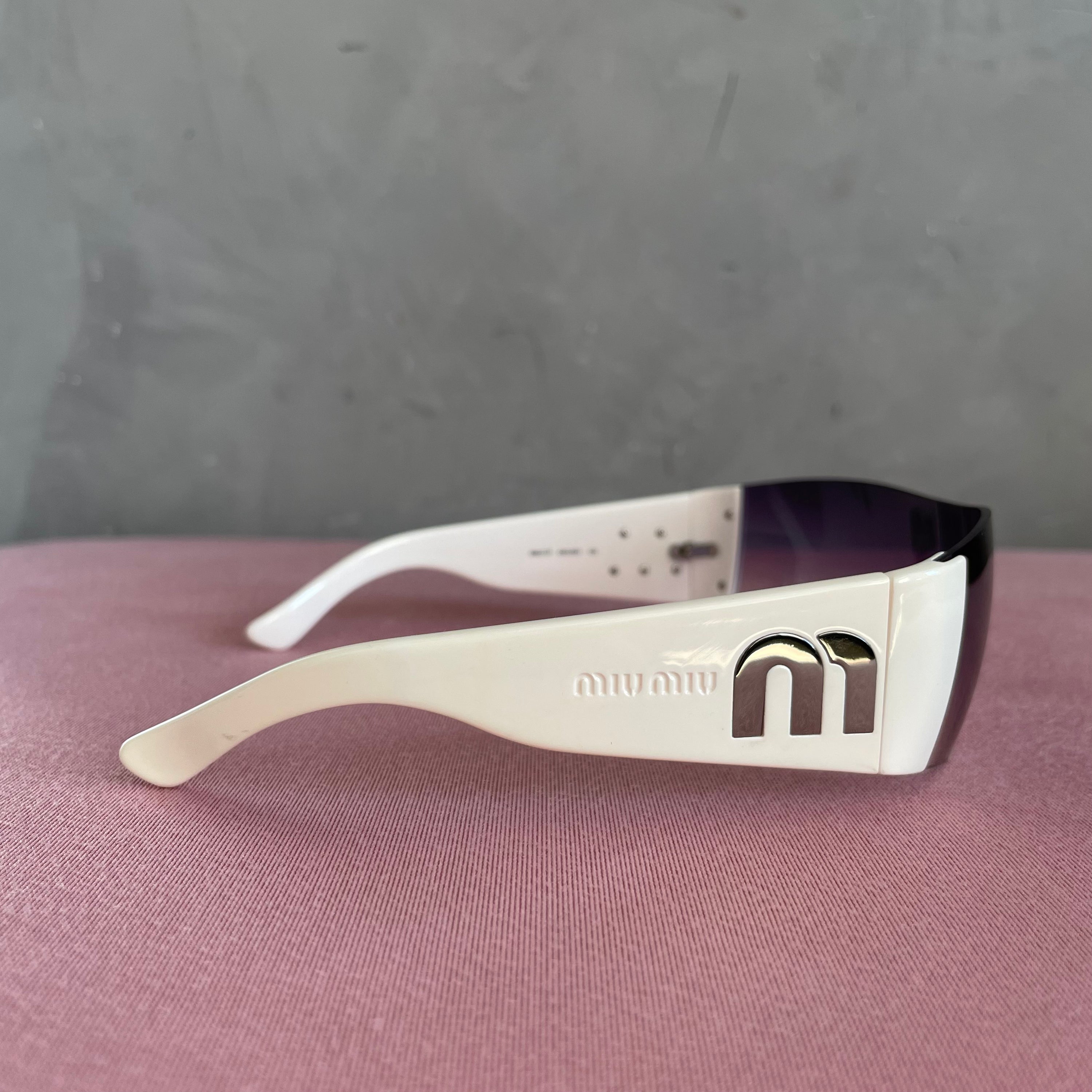 Miu Miu SMU11F White Sunglasses
