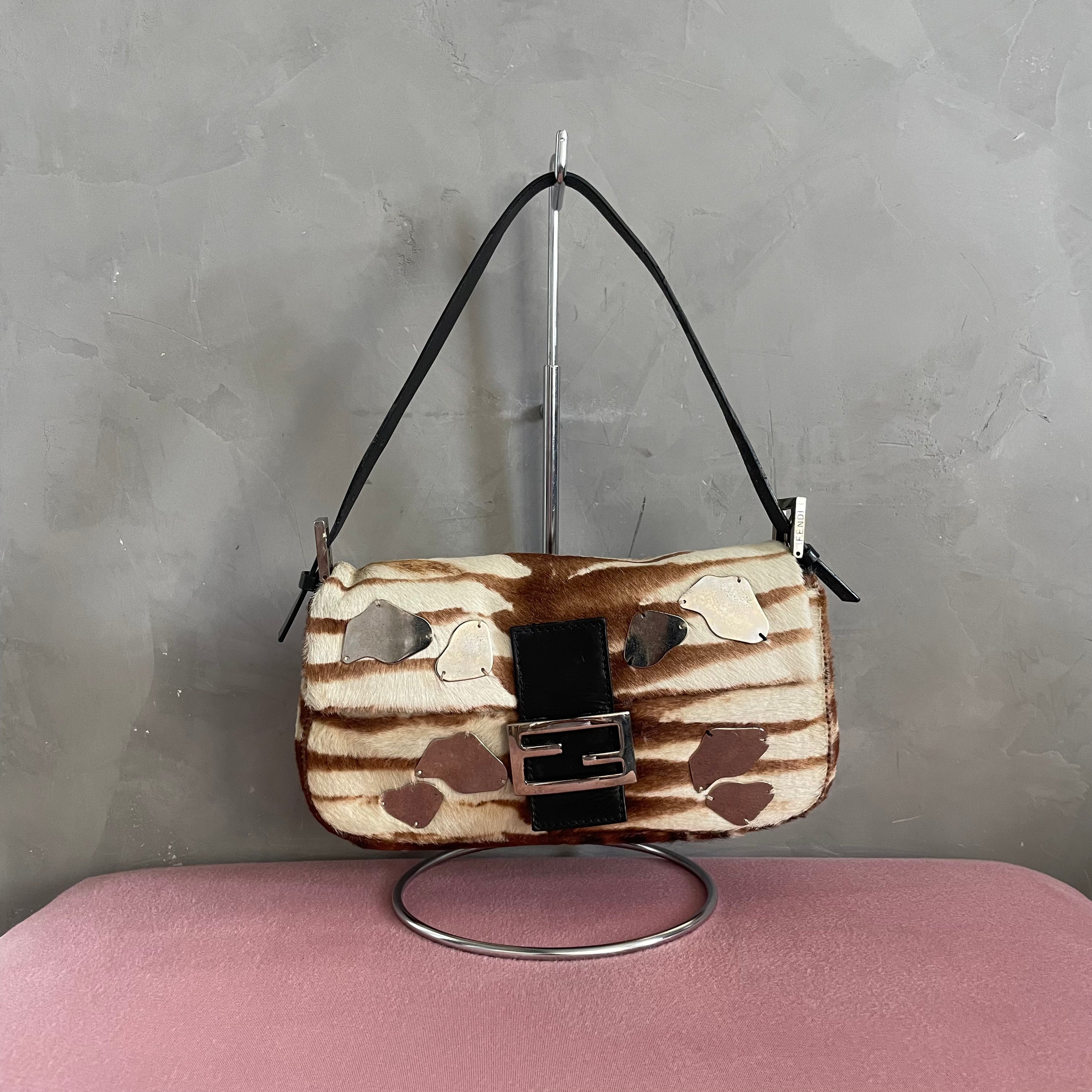 Fendi Limited Baguette: Pony Hair + Mirrors