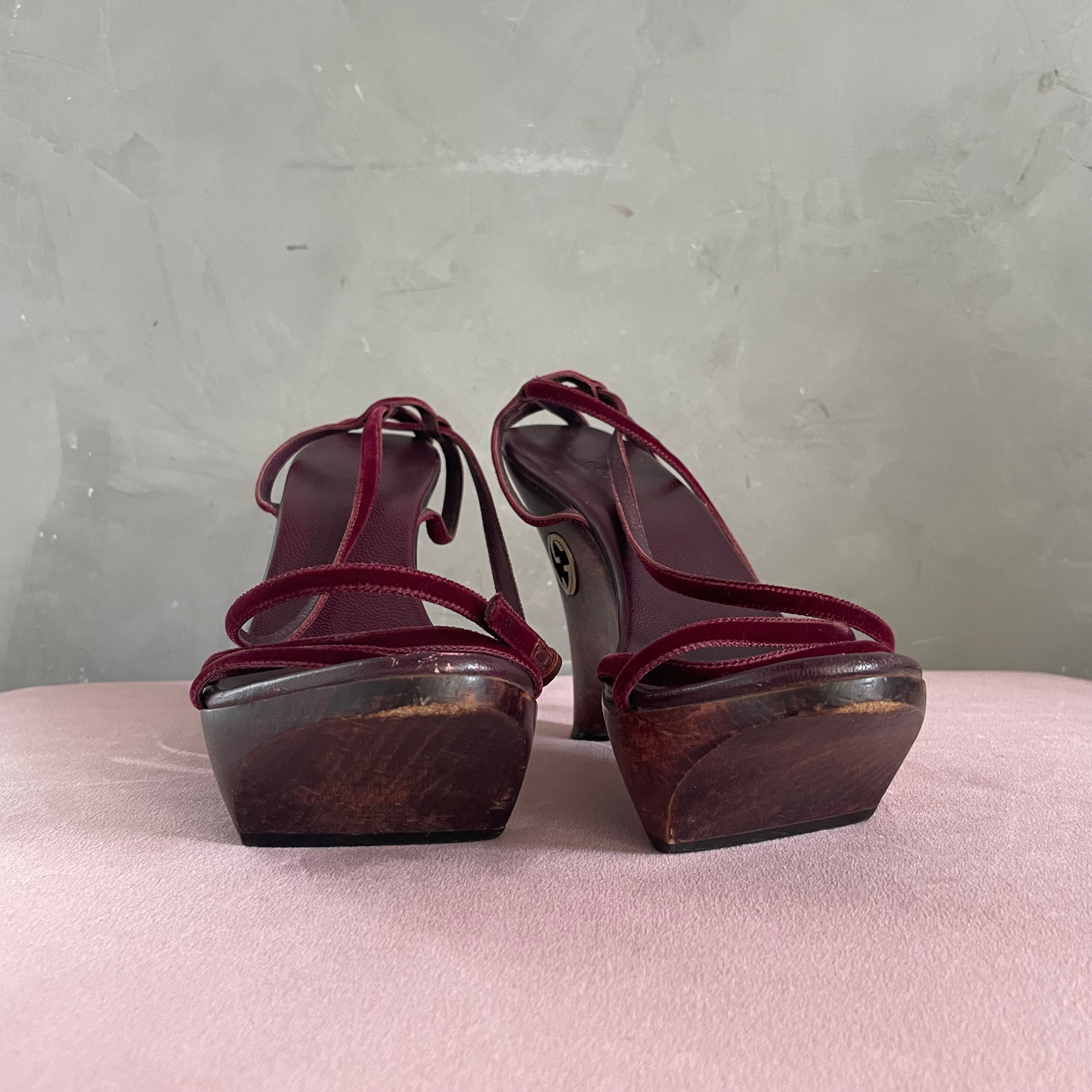 Gucci Wooden Wedge