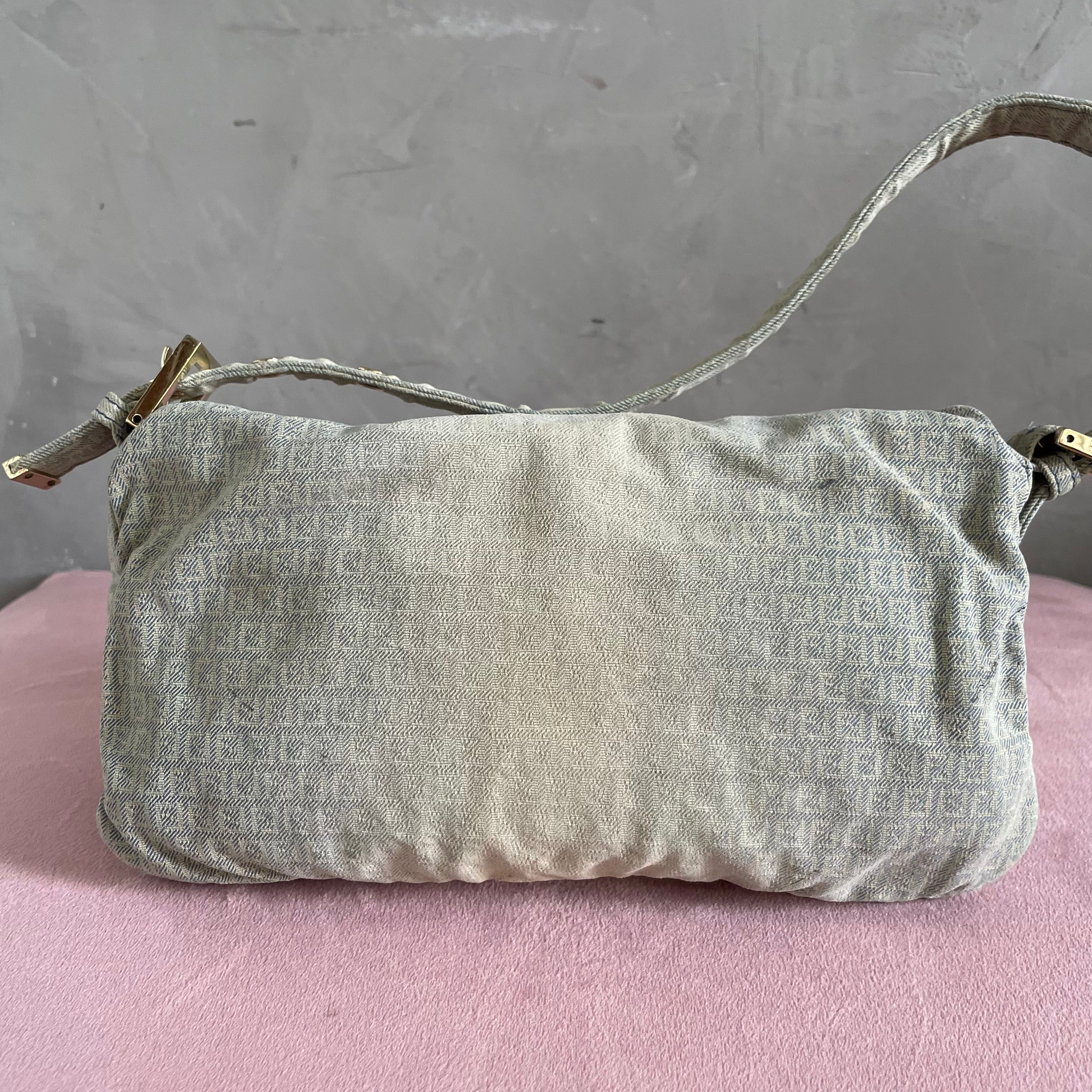 Fendi Denim Monogram Baguette