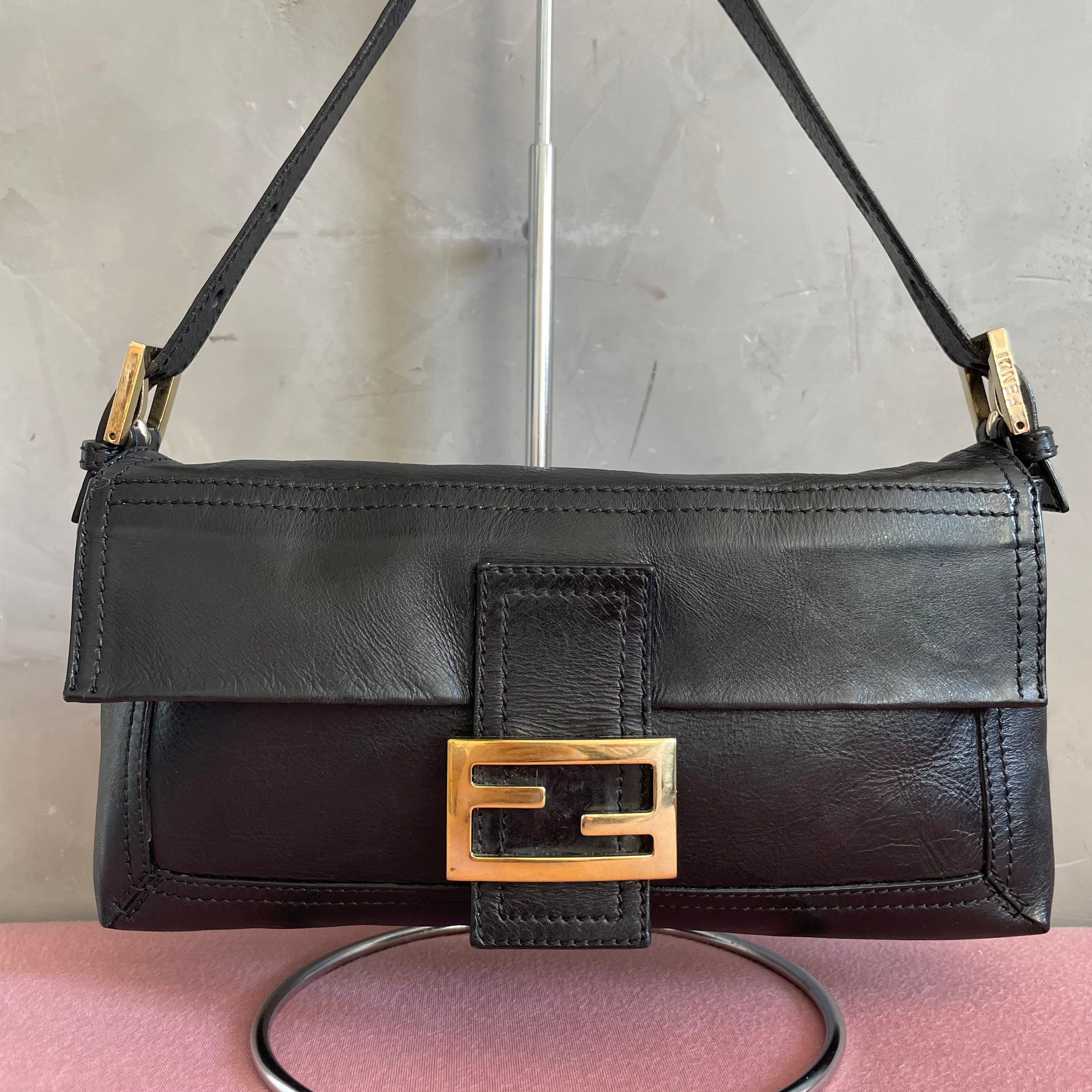 Fendi Leather Baguette