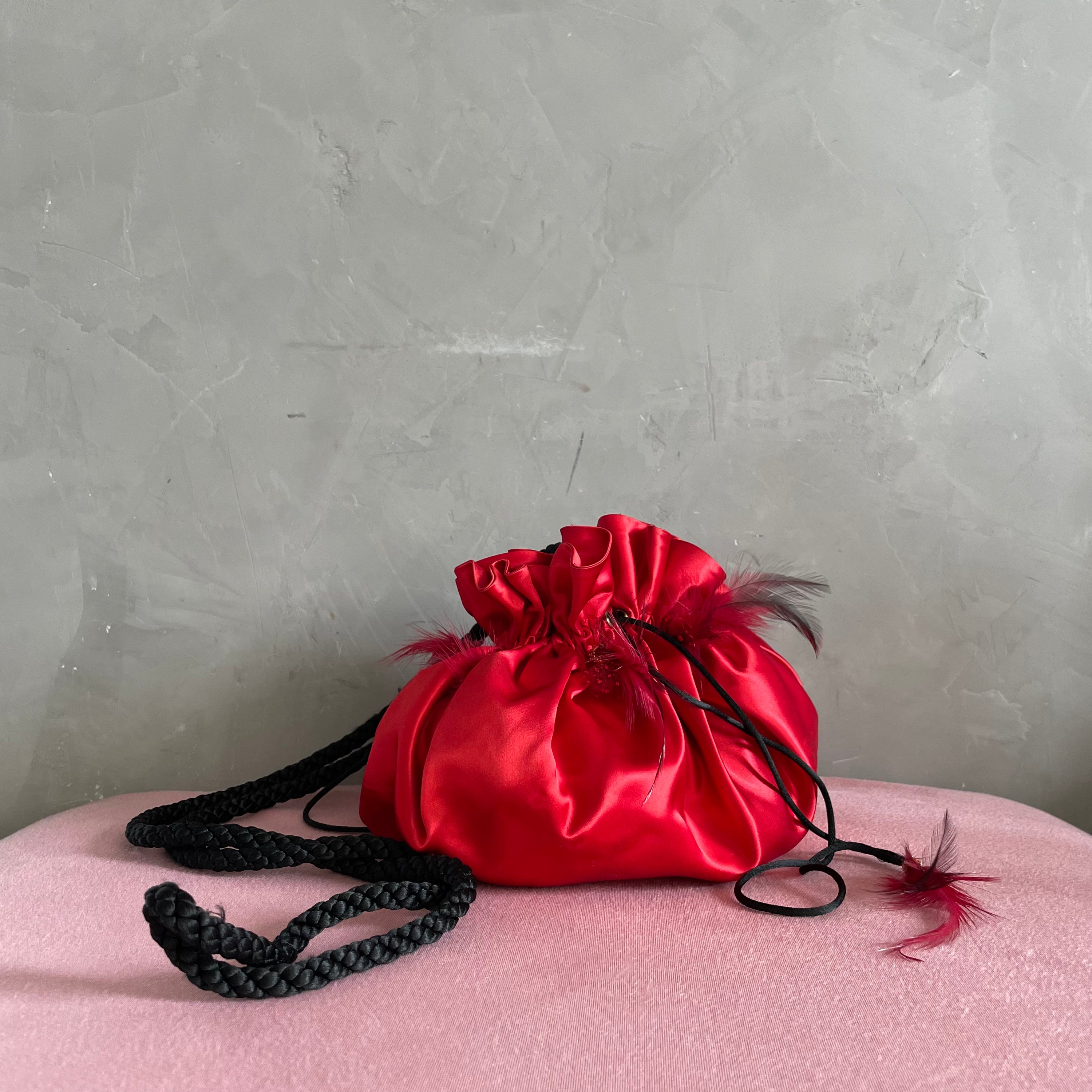 Yves Saint Laurent Vintage Satin Bucket
