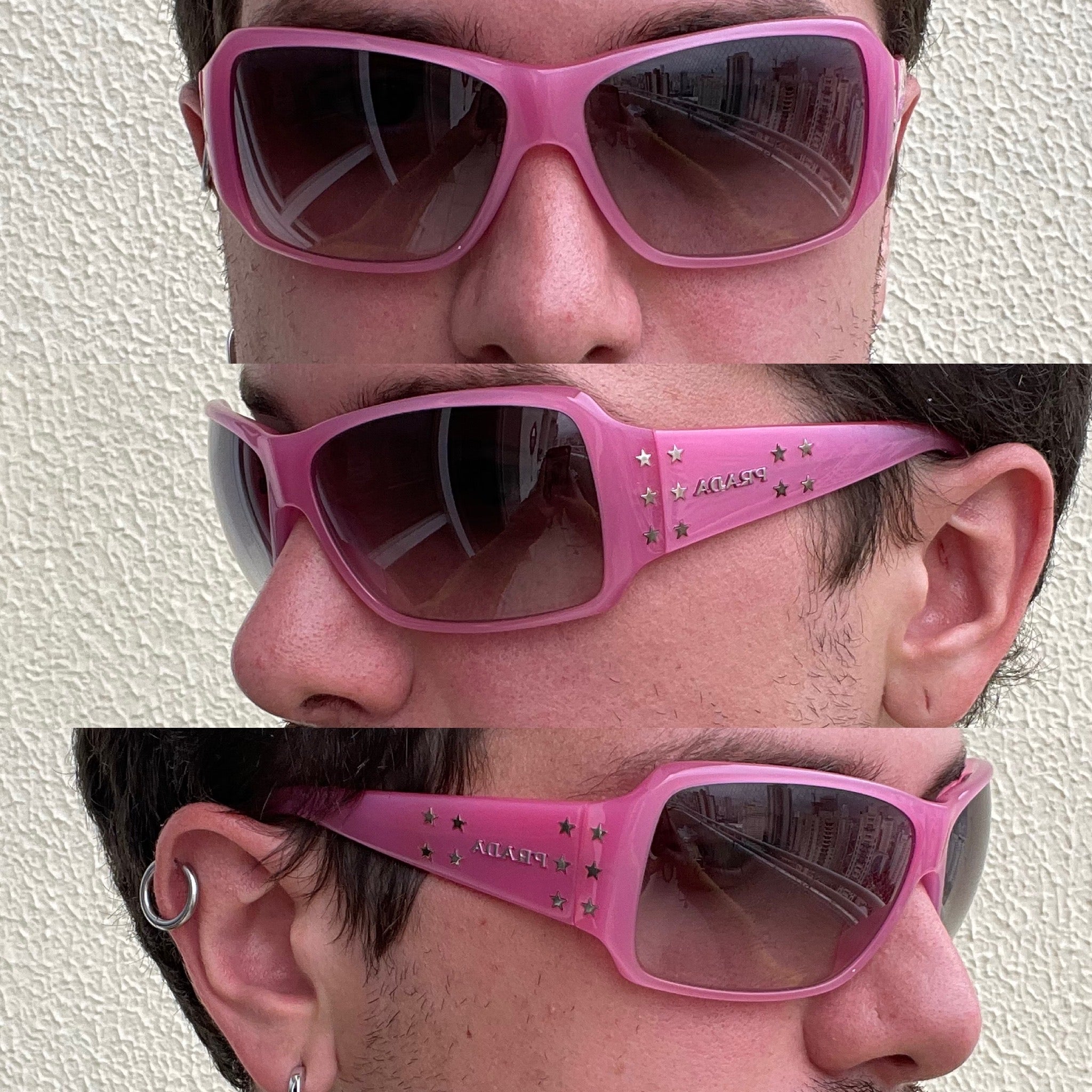 Prada Pink Stars SPR19G Sunglasses