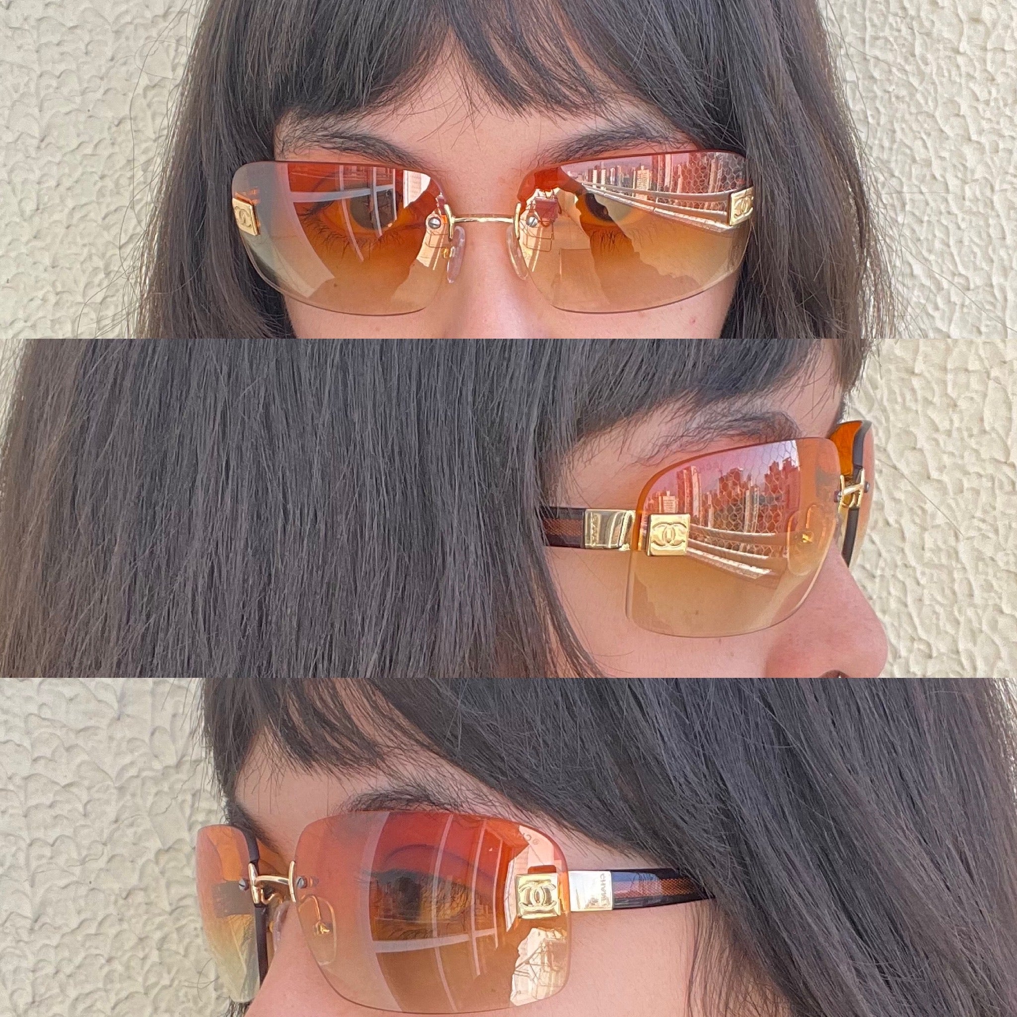 Chanel Orange Y2K 4026 Sunglasses