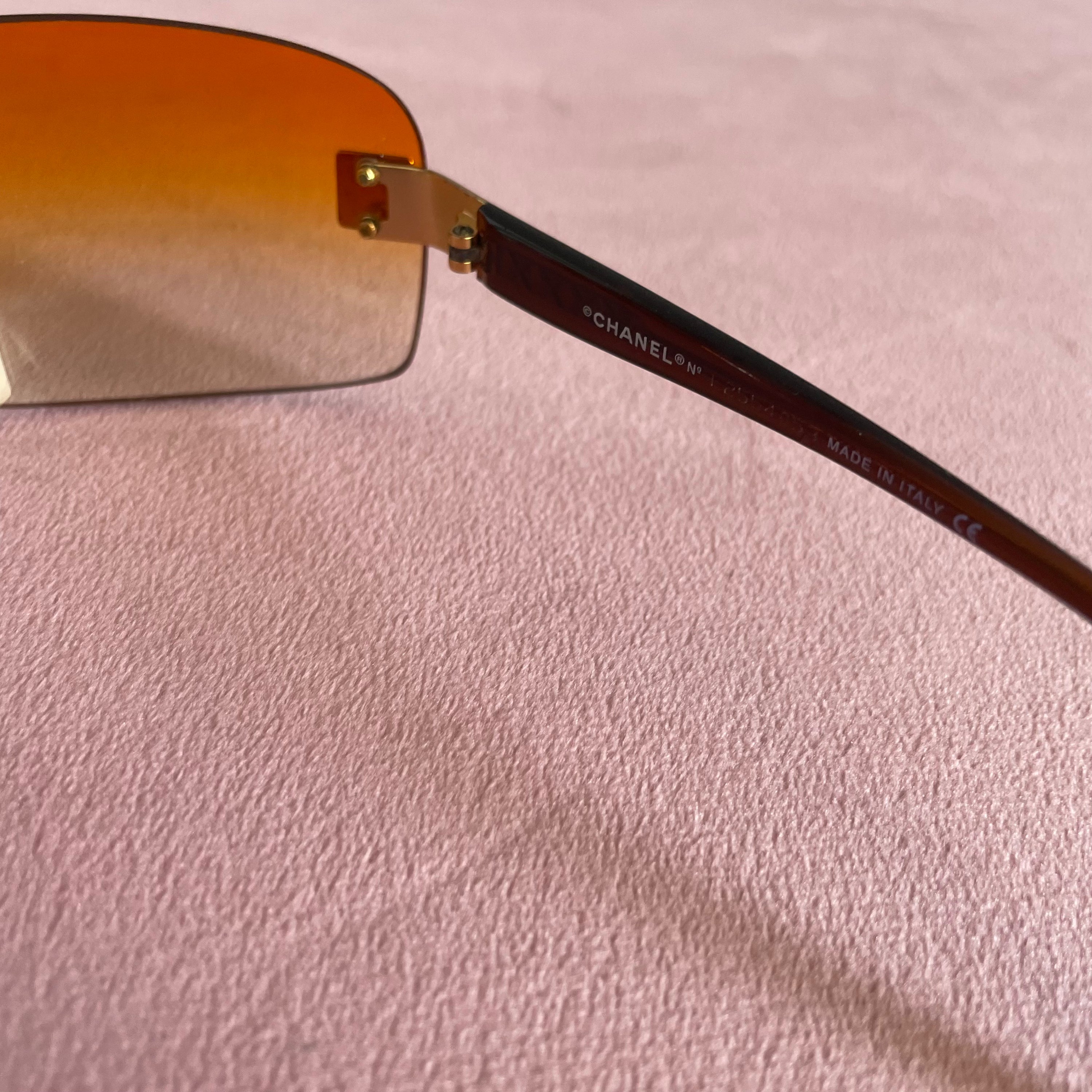 Chanel Orange Y2K 4026 Sunglasses