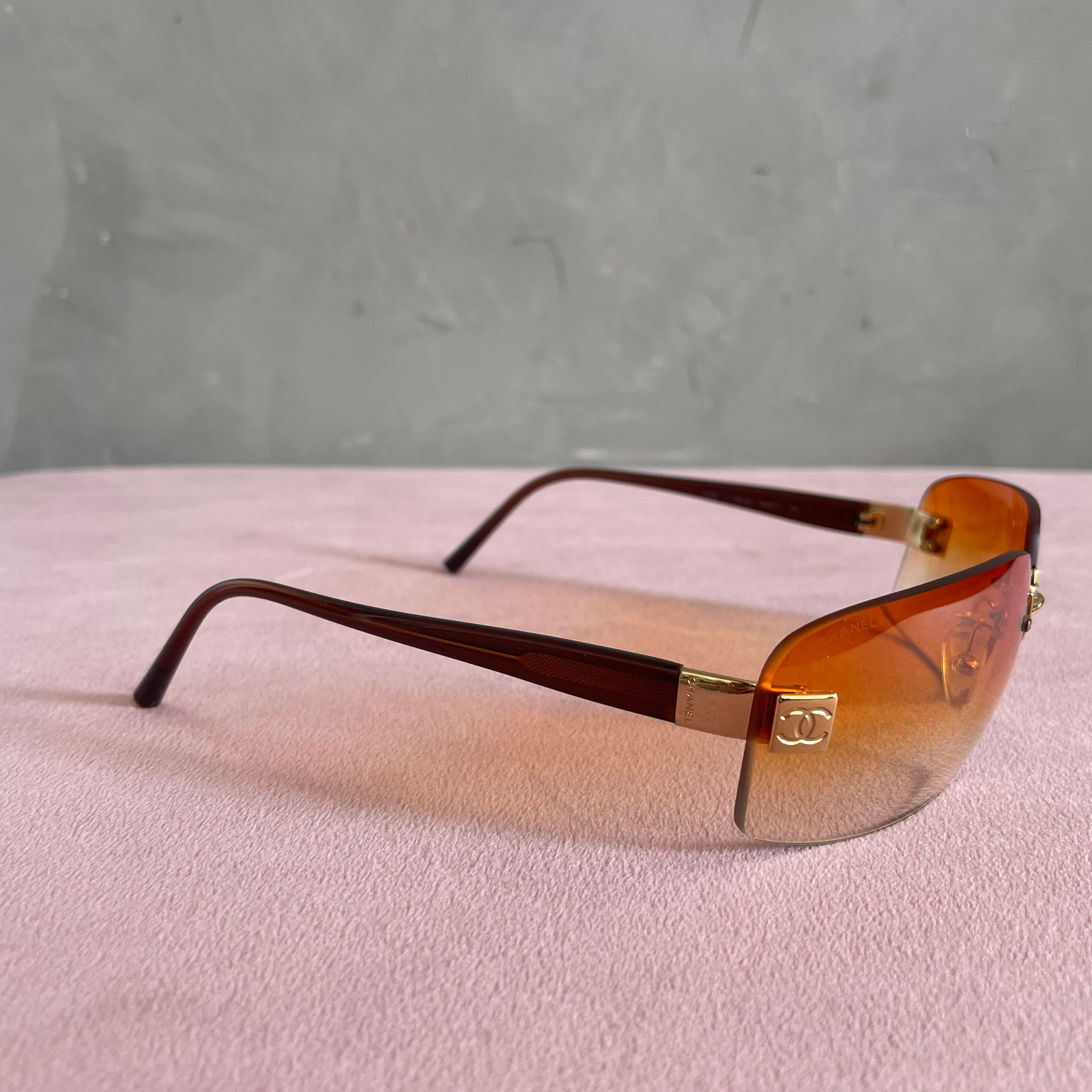 Chanel Orange Y2K 4026 Sunglasses