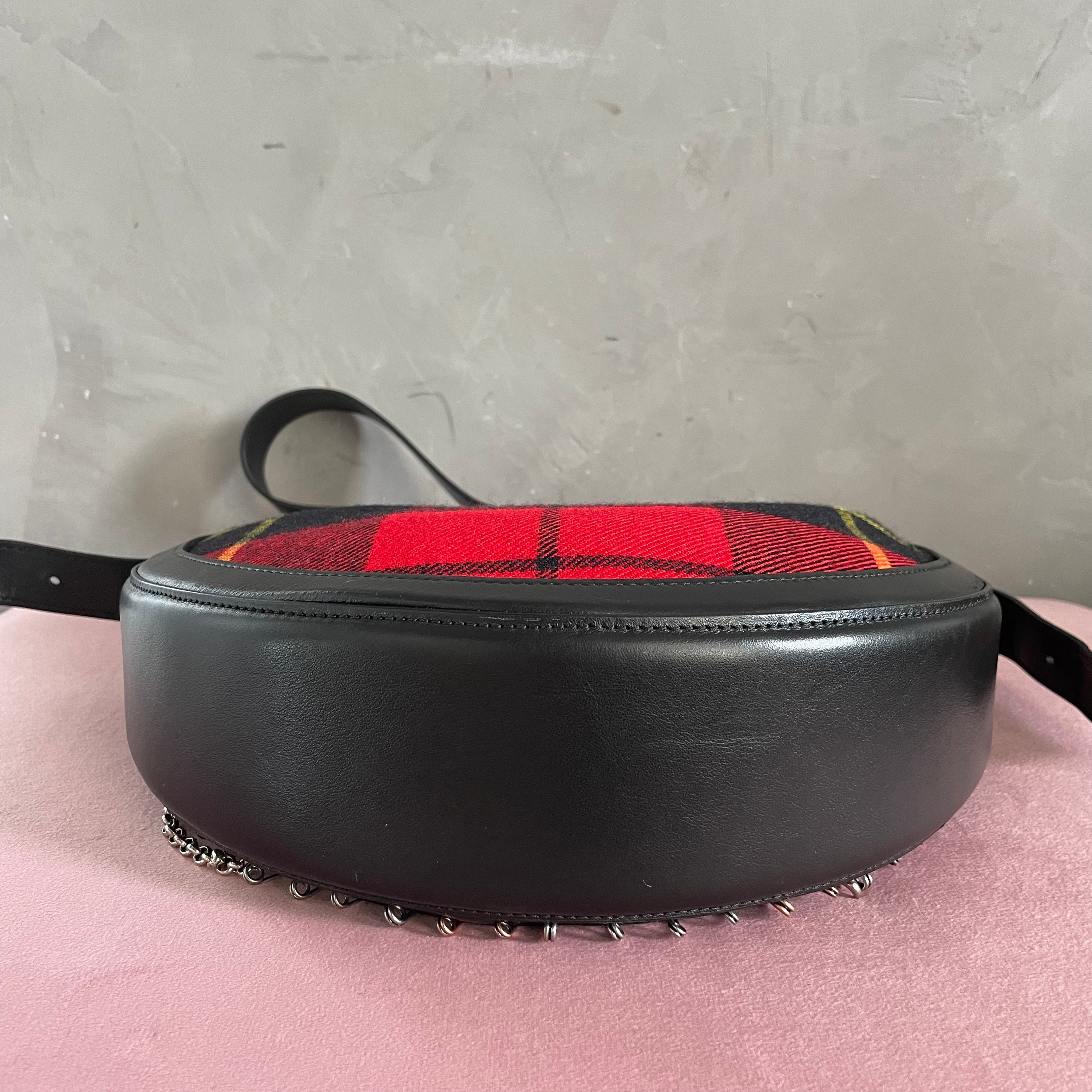 Marine Serre Tartan Pin Bag