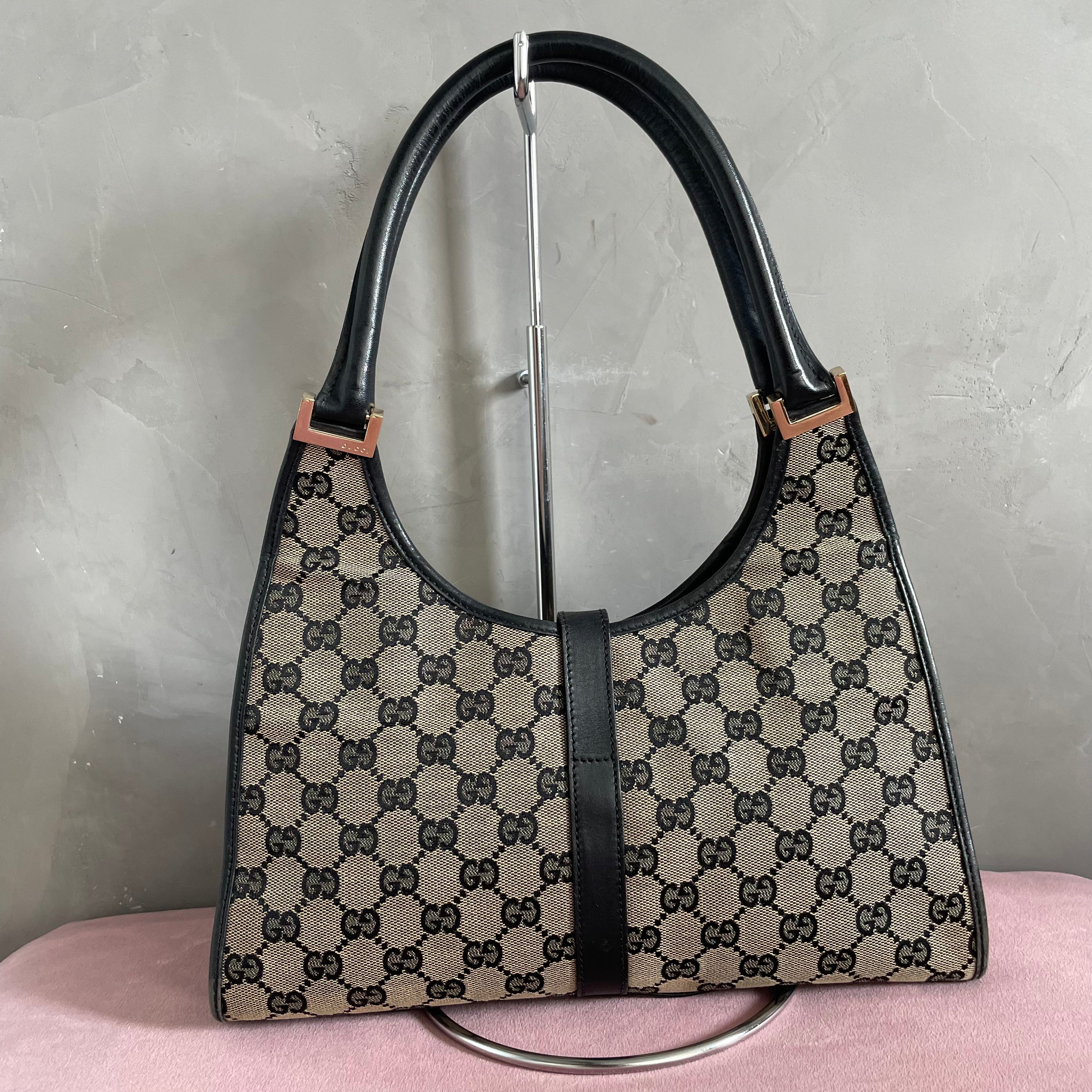 Gucci Monogram Shoulder Jackie Bag