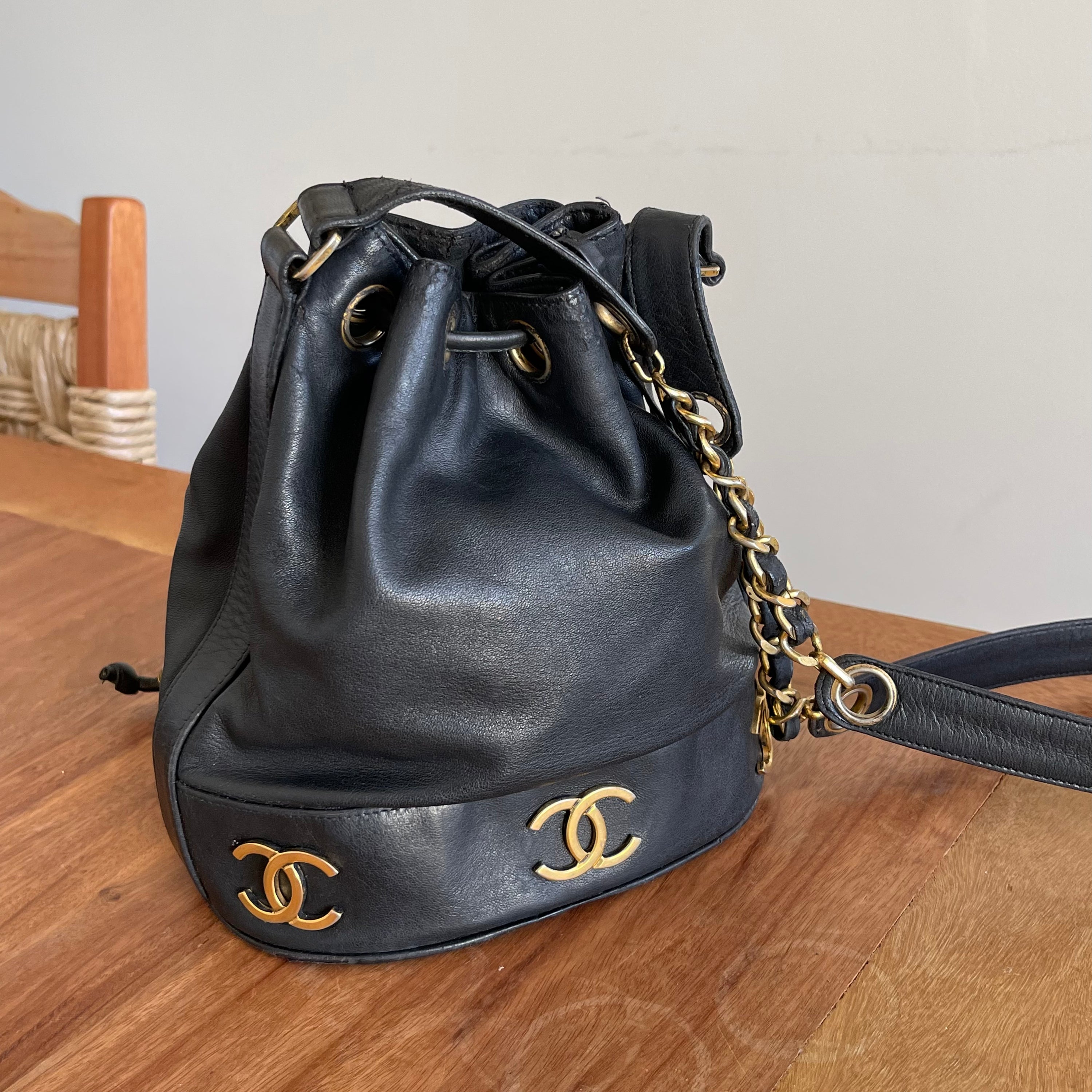 Chanel Lambskin 90s Bucket Bag