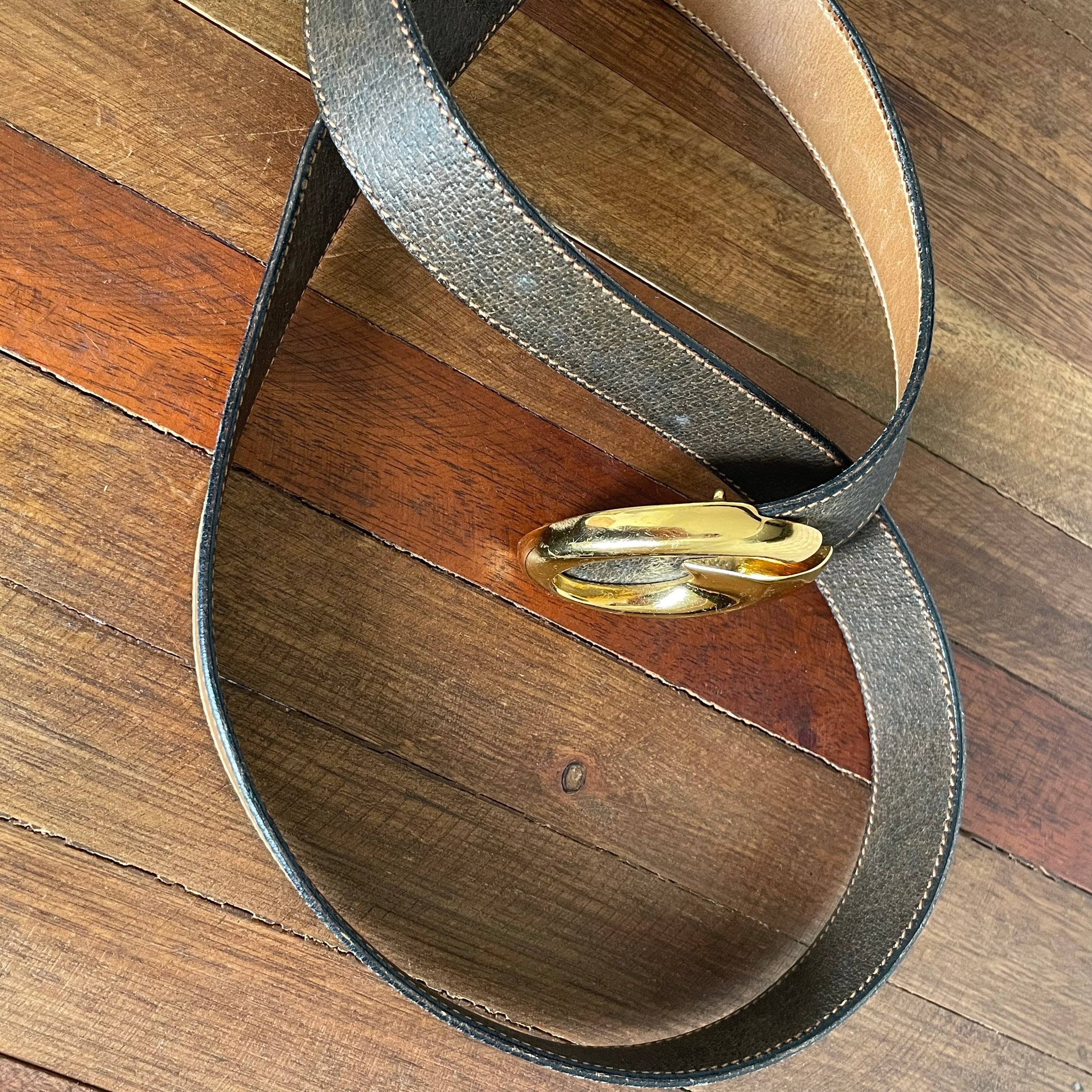 Gucci Leather Belt 70s