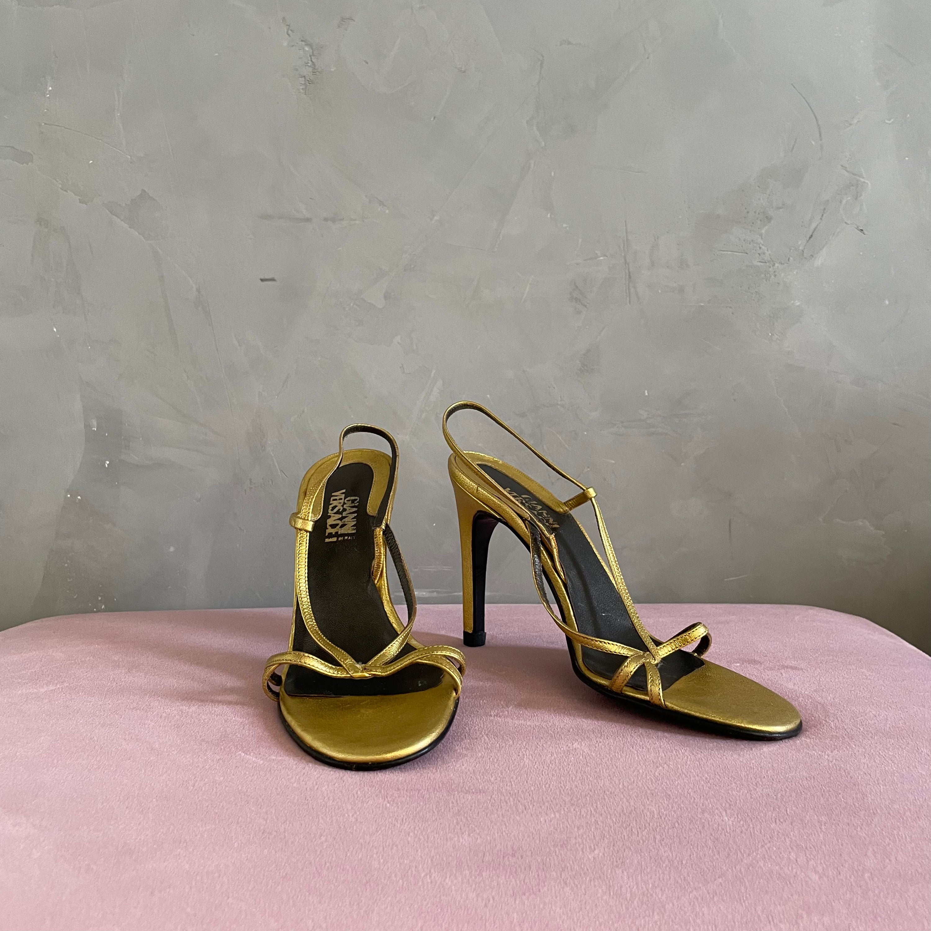Gianni Versace Golden Heels