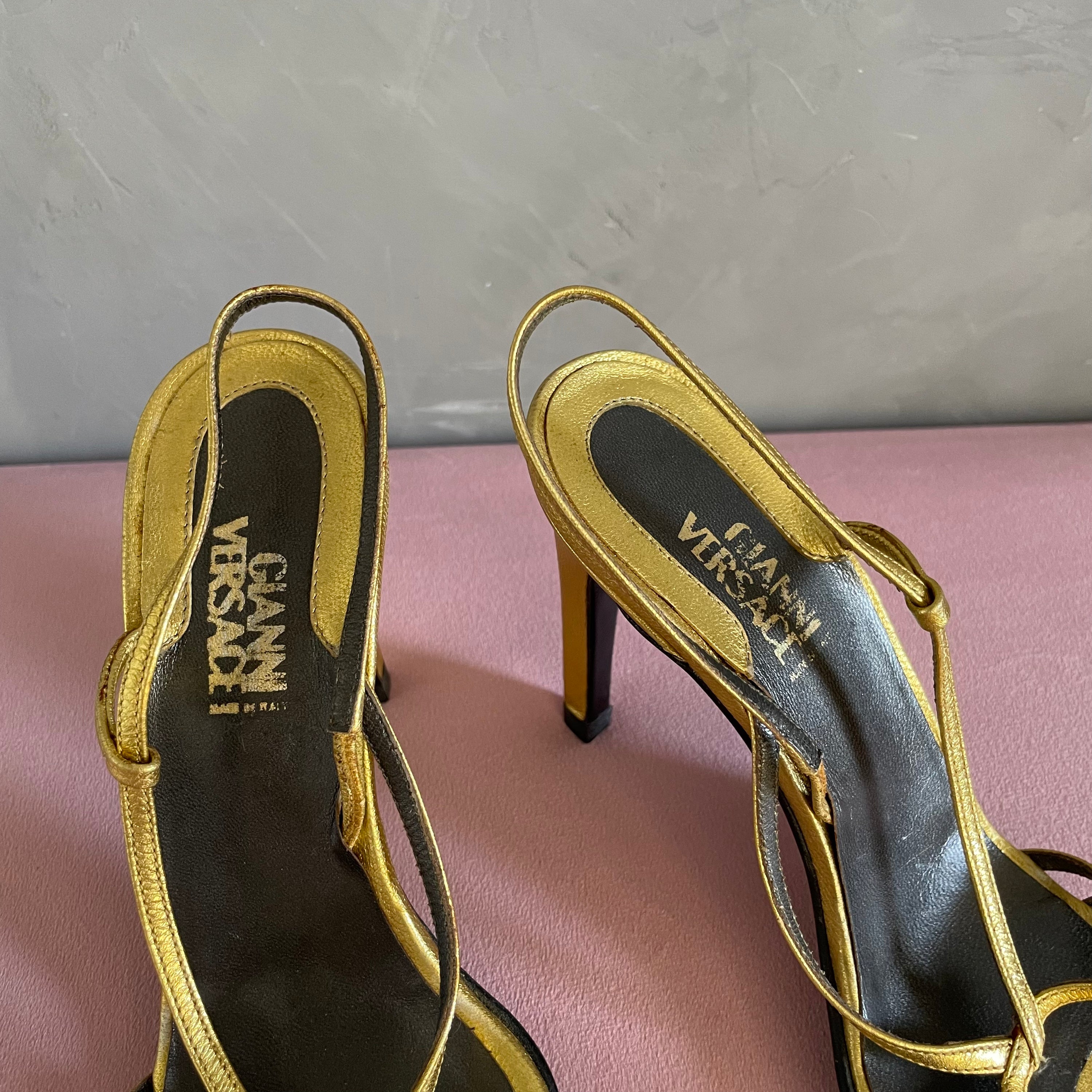 Gianni Versace Golden Heels