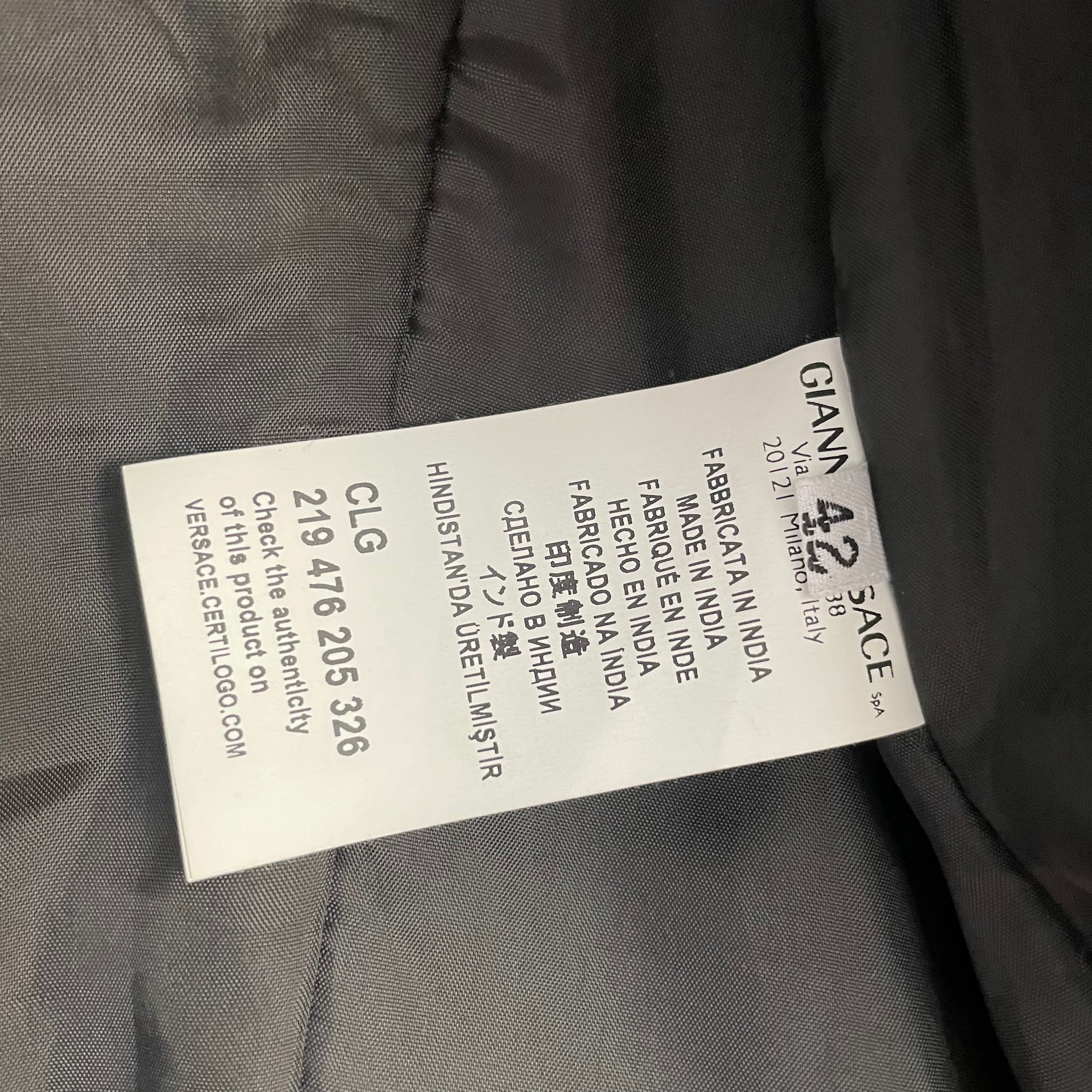 Versace  Collection Leather Jacket