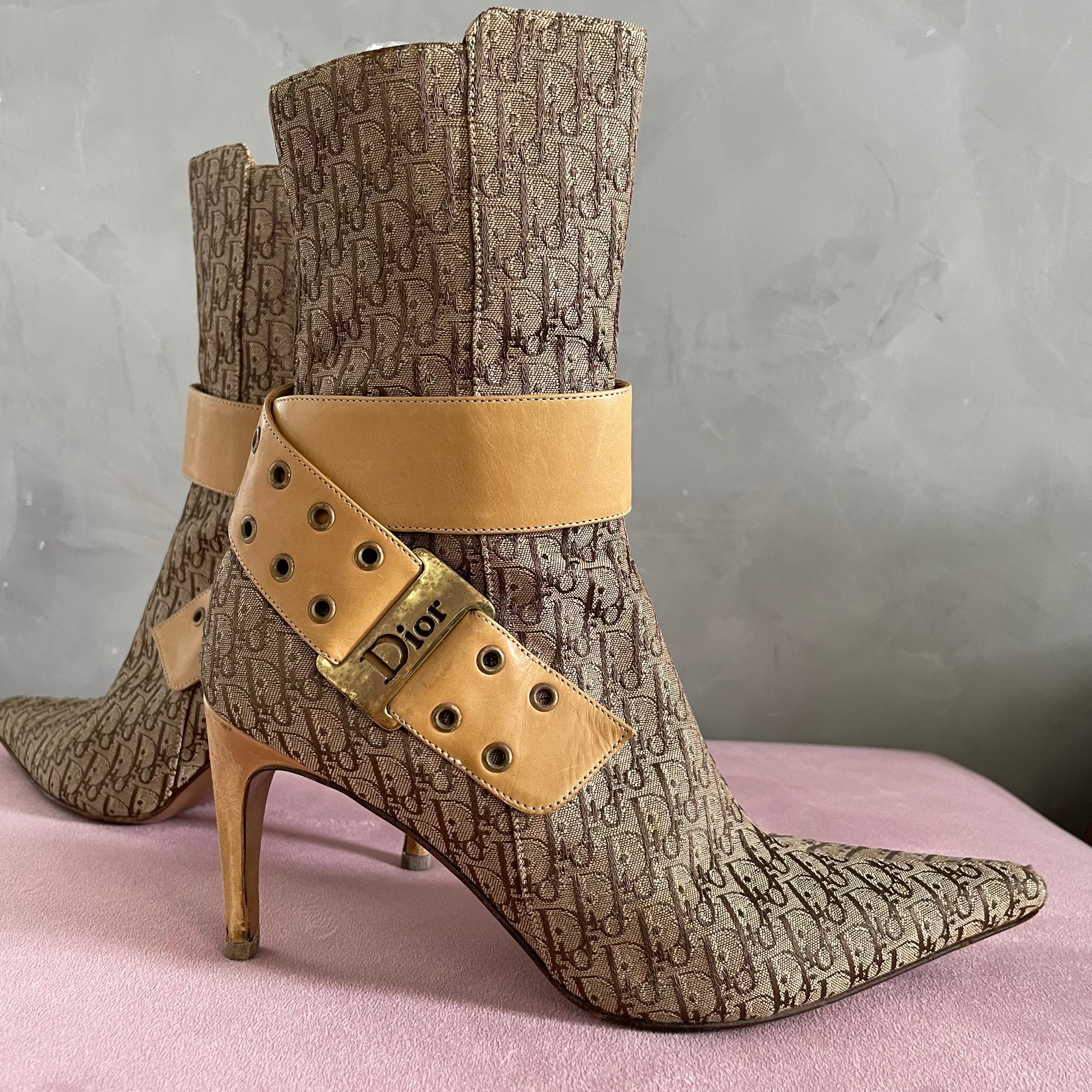 Dior Monogram Ankle Boots