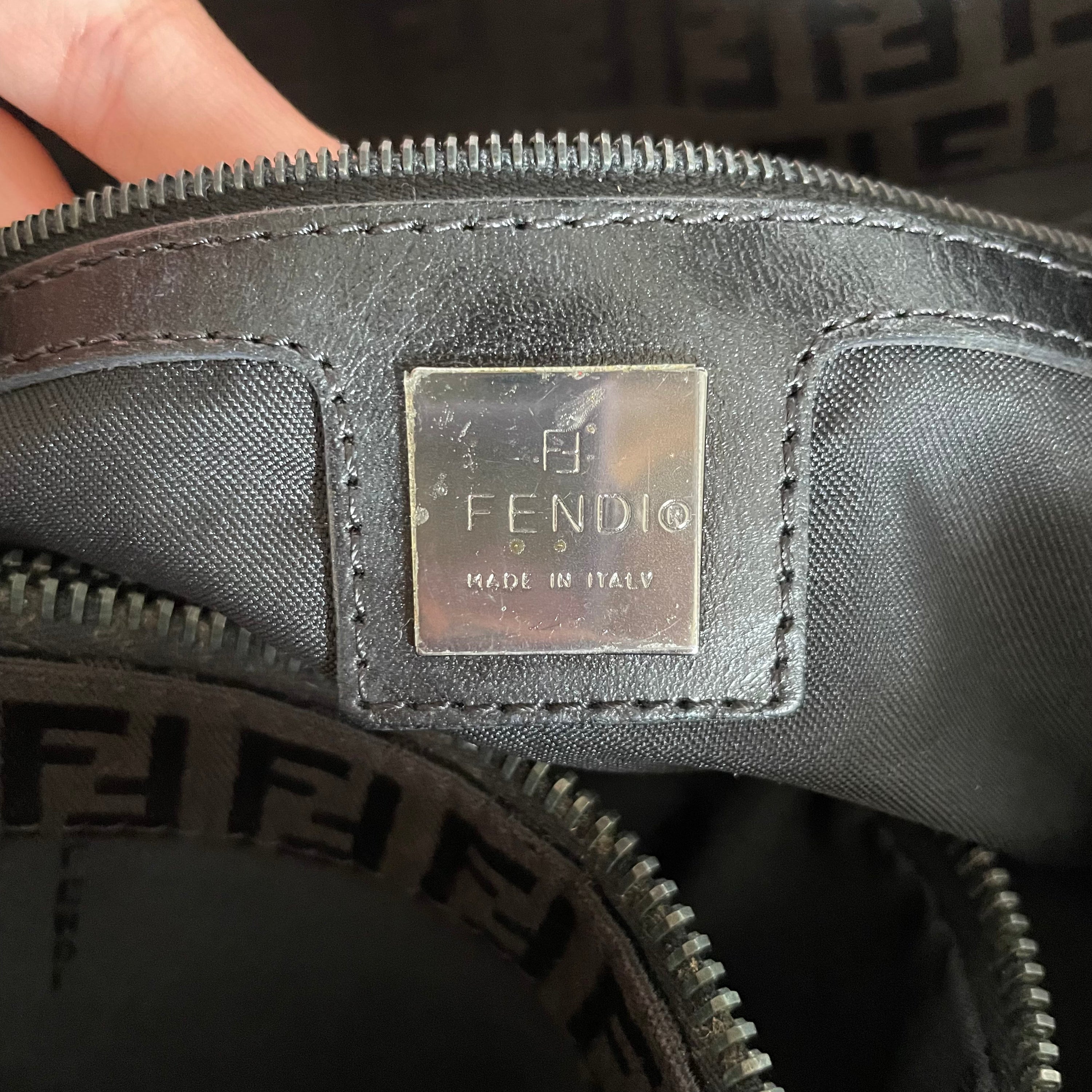 Fendi Mama Baguette Black Monogram