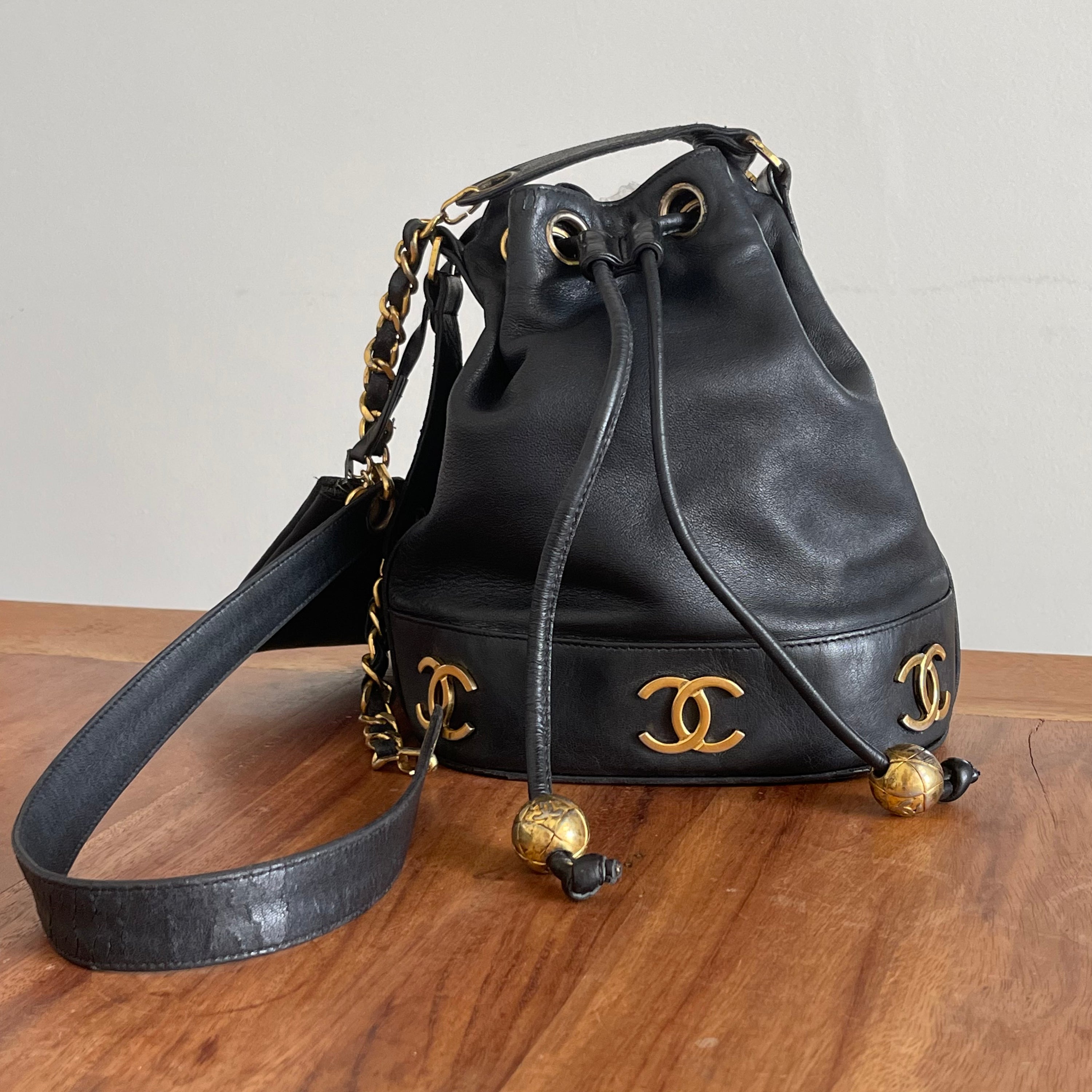 Chanel Lambskin 90s Bucket Bag