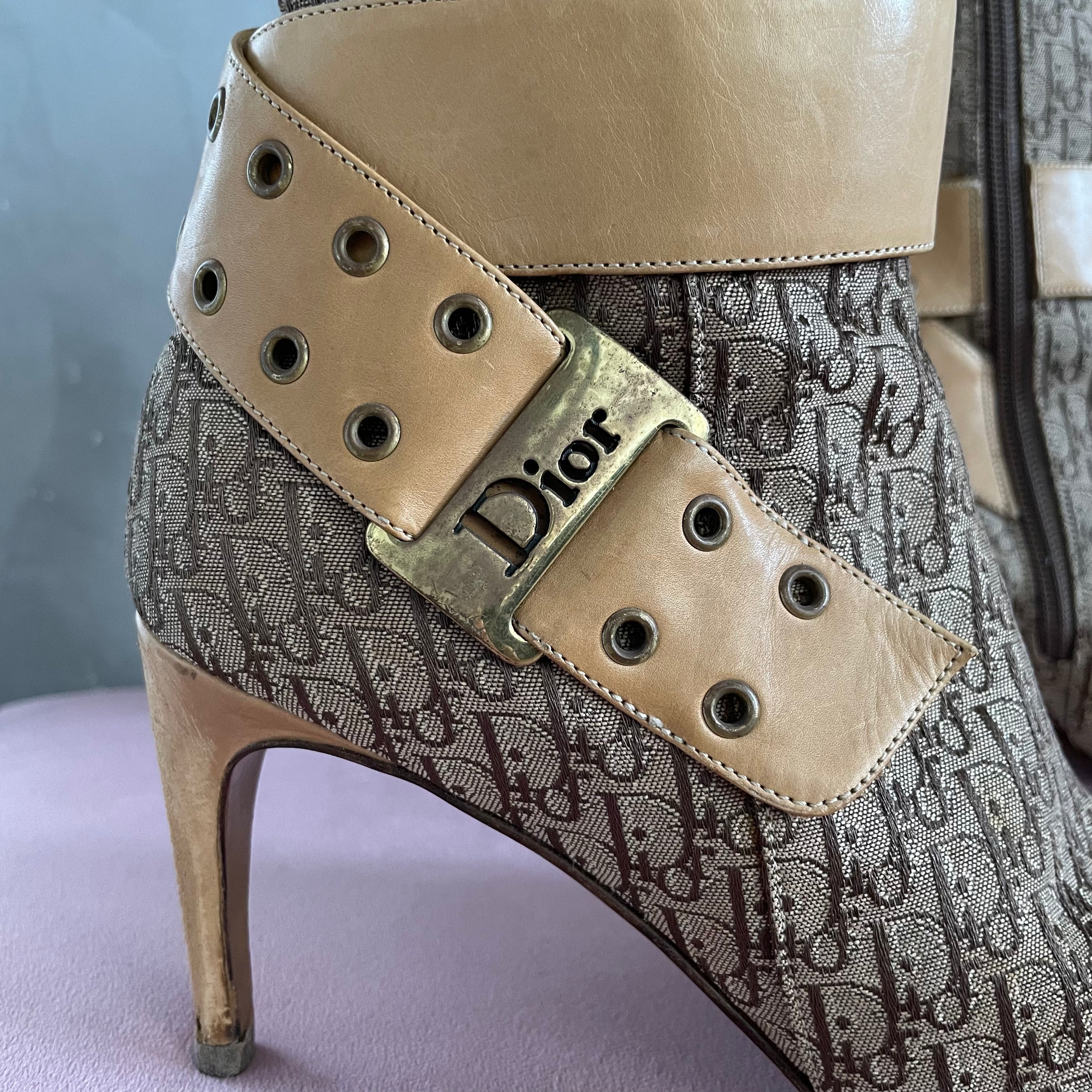 Dior Monogram Ankle Boots