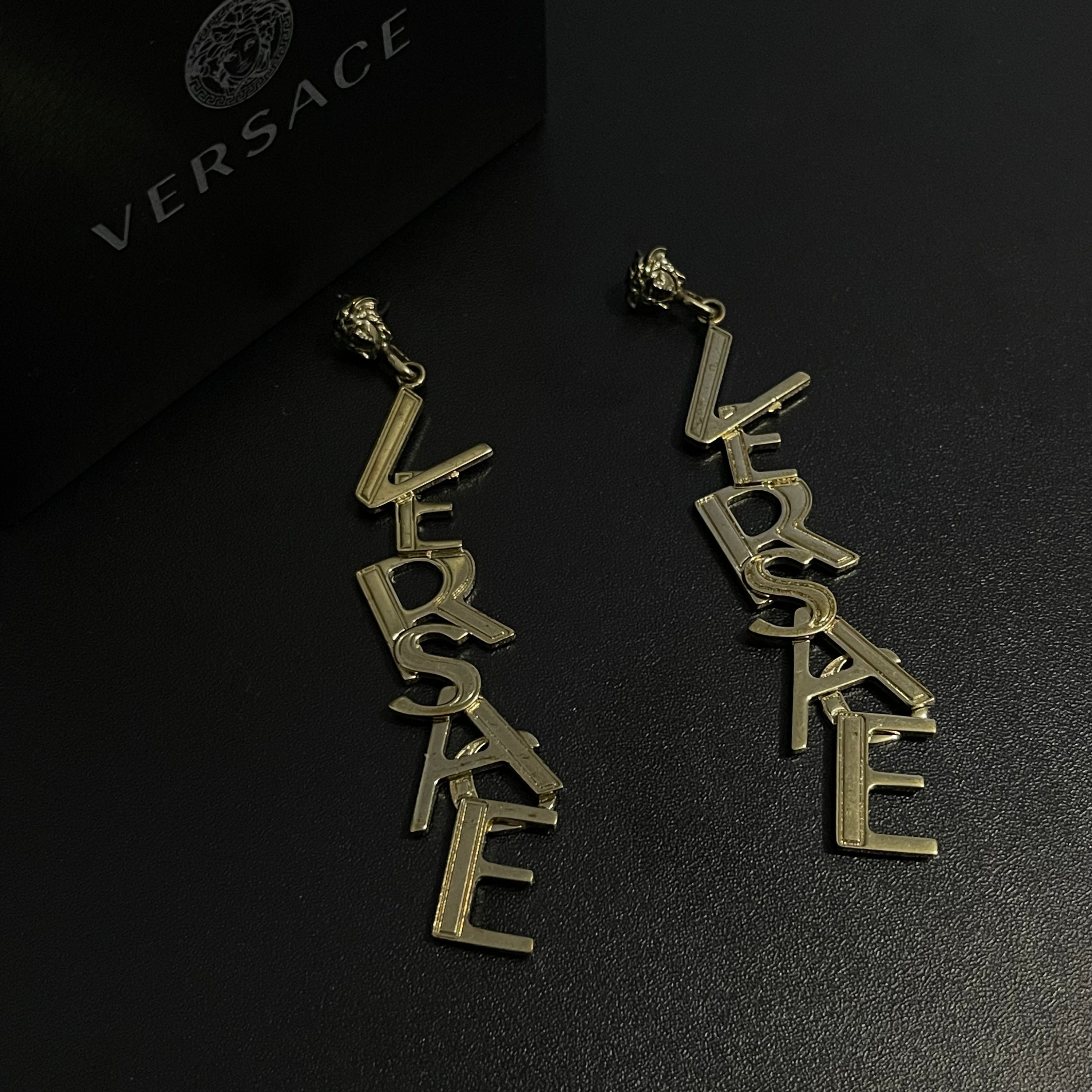 Versace Earring Logo