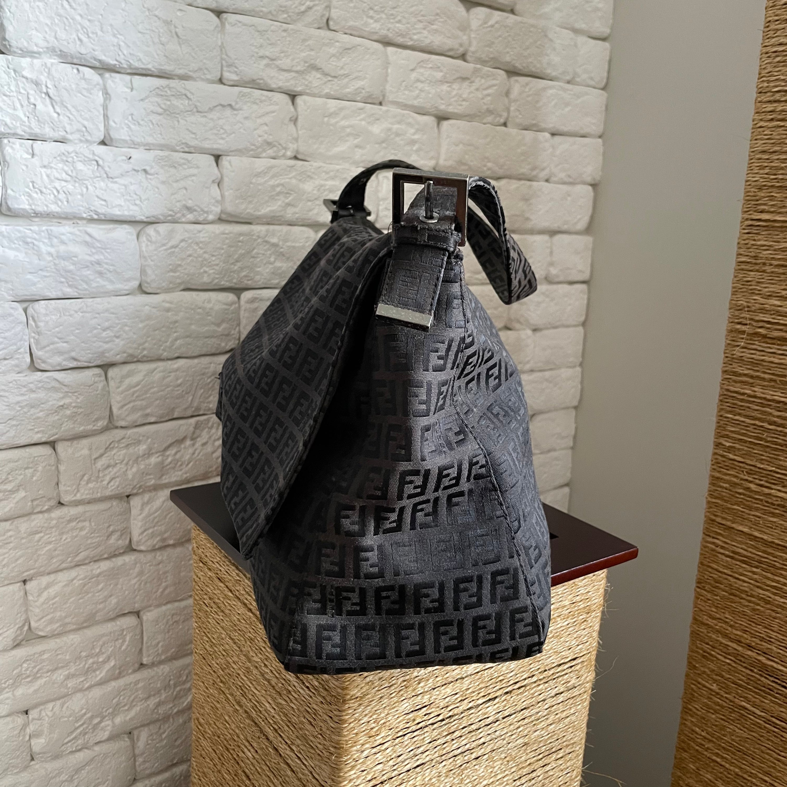 Fendi Mama Baguette Black Monogram