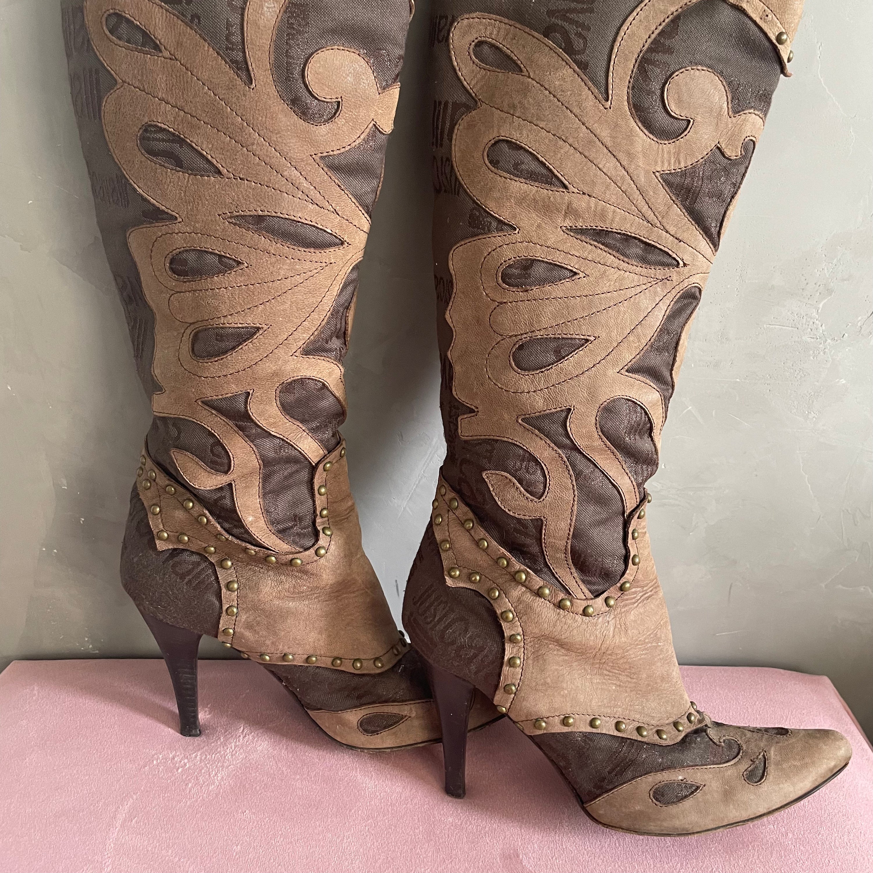 Cavalli Cowboy Butterfly Boots