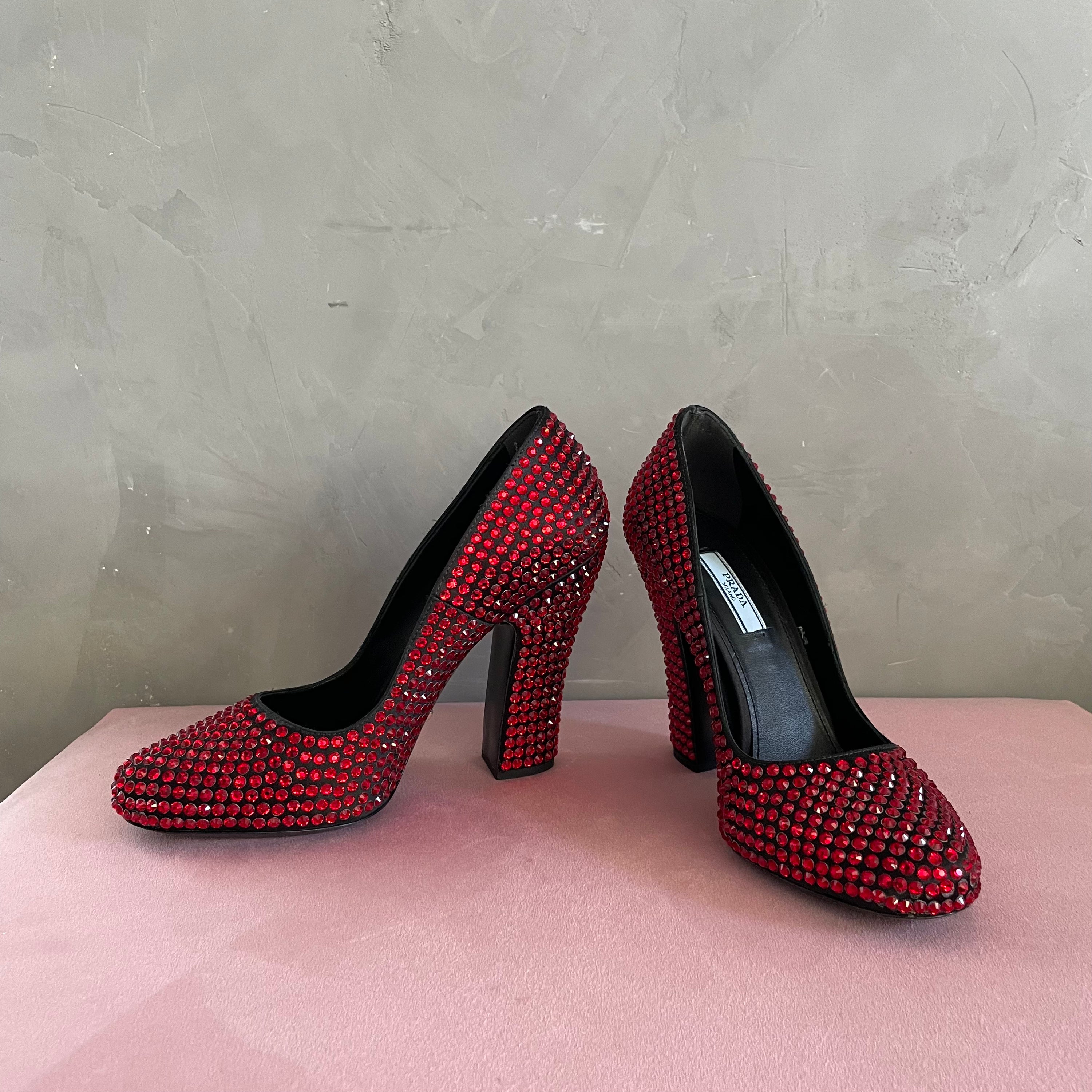 Prada Crystal Heels