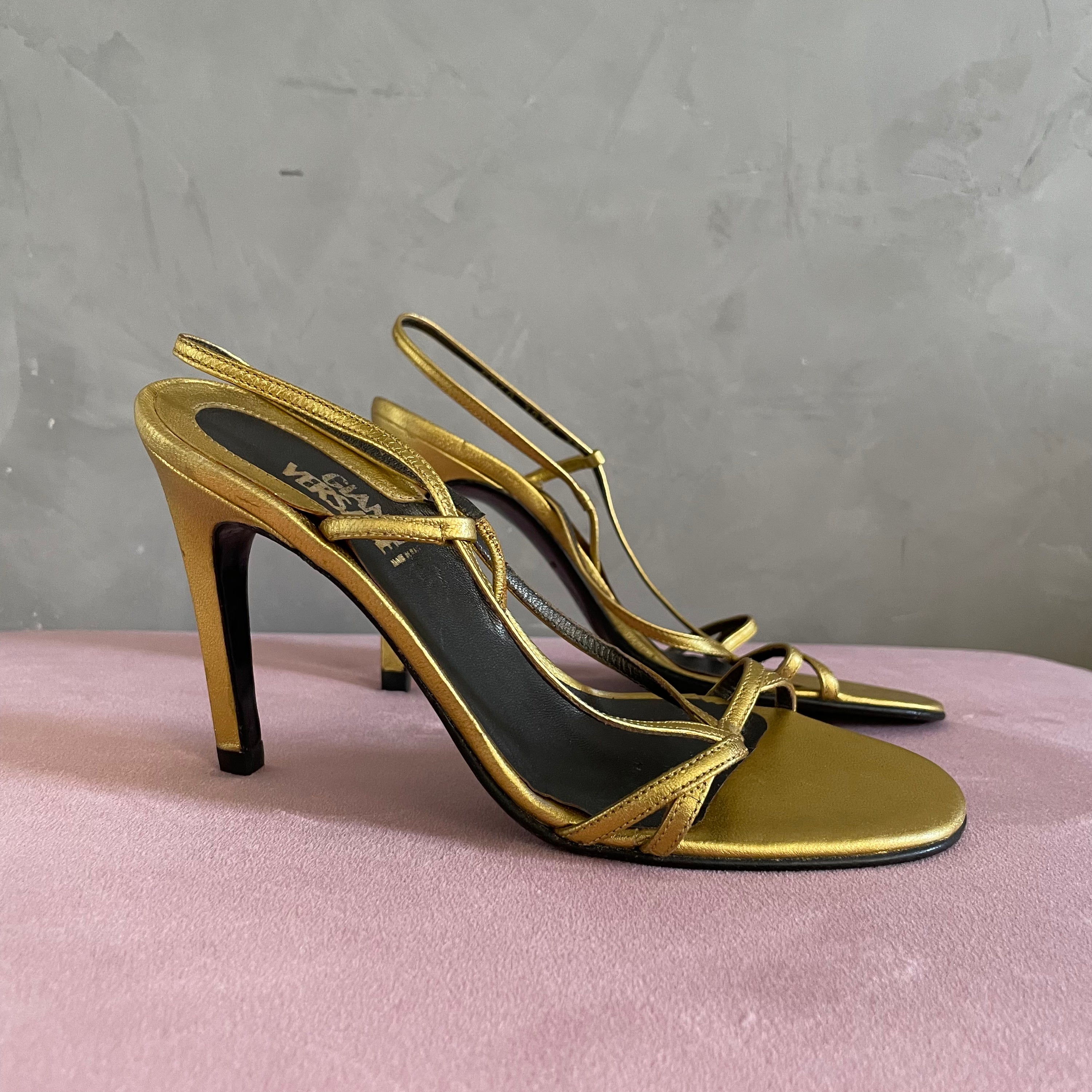 Gianni Versace Golden Heels