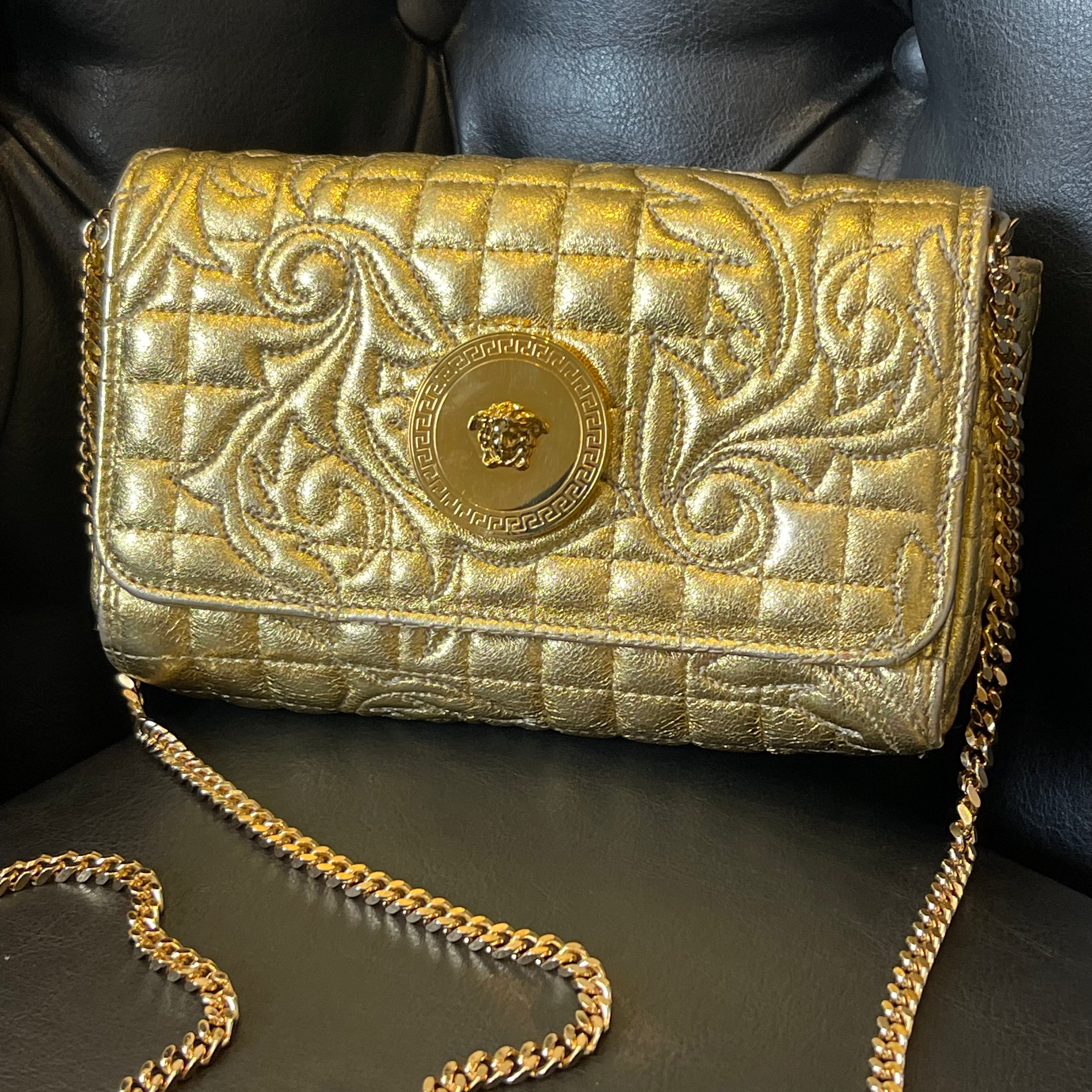 Versace Vanitas Gold Mini Bag