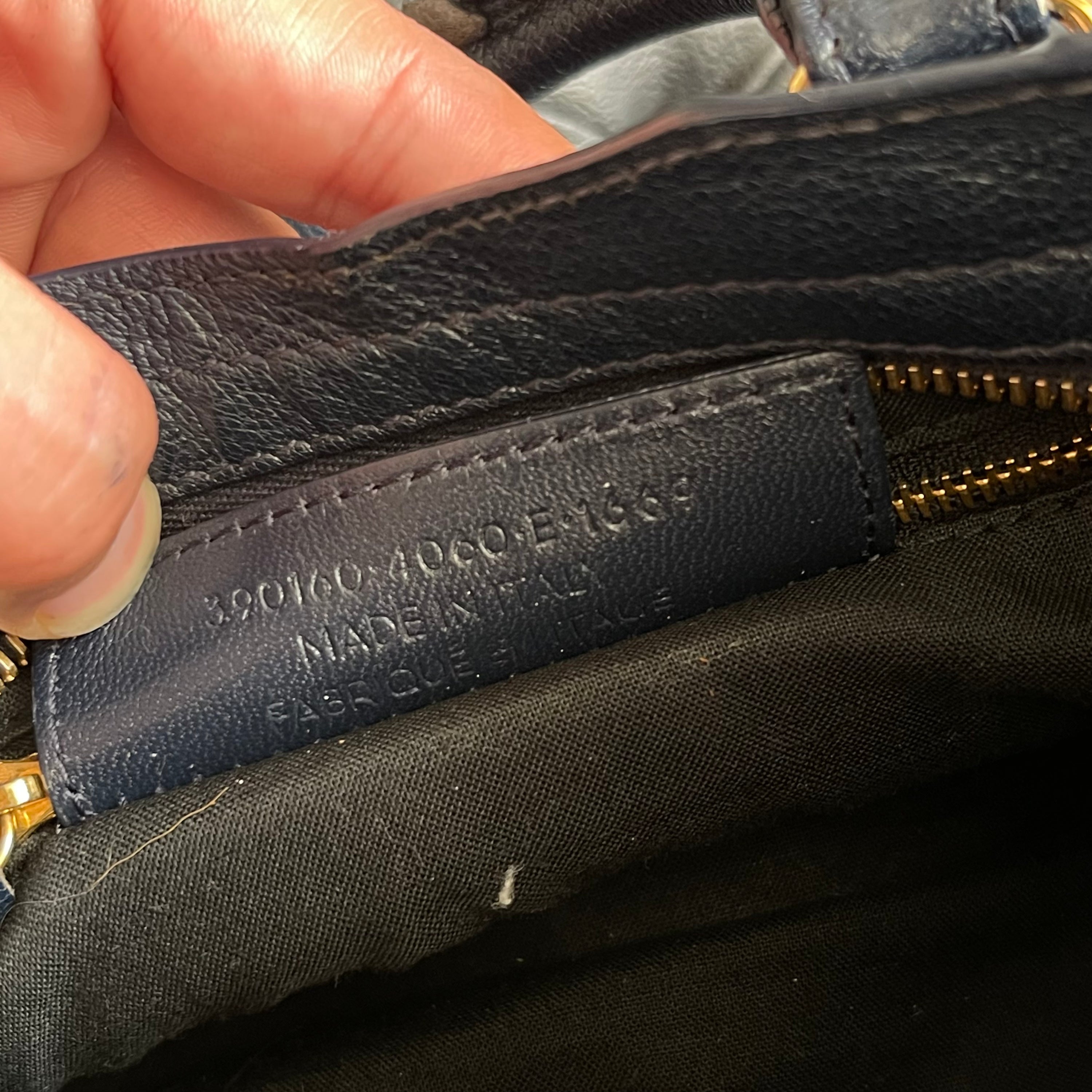 Balenciaga Mini City Motorcycle Metallic Edge
