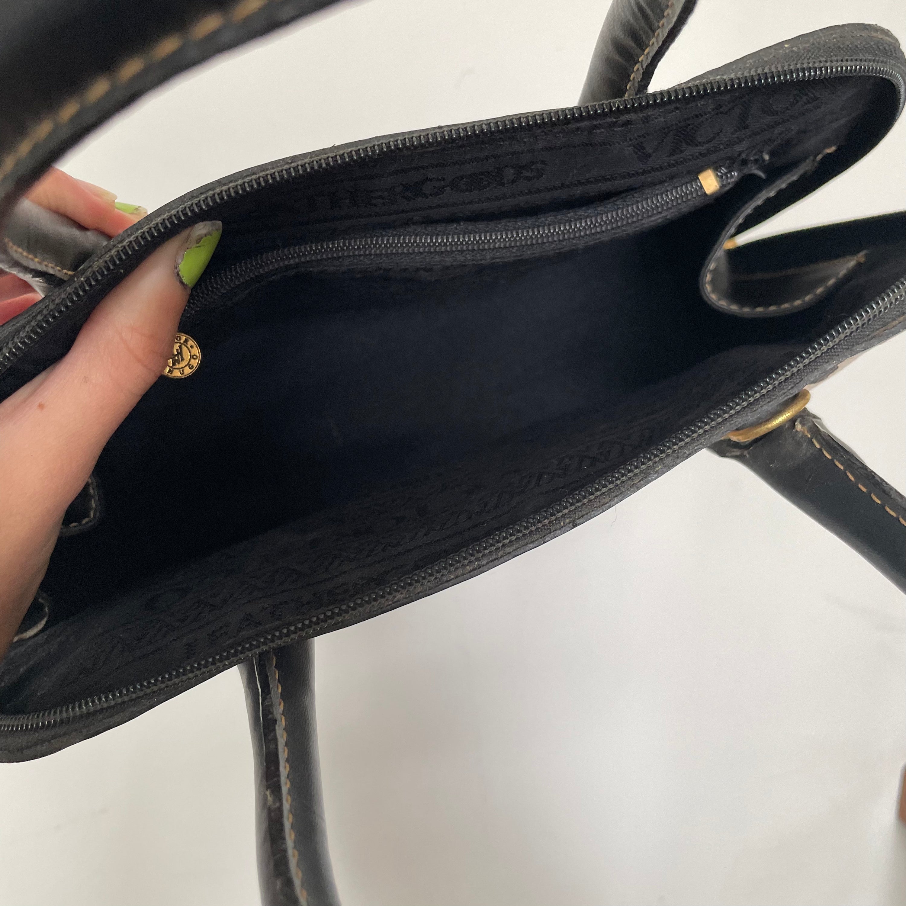 Victor Hugo Animal Print Leather Bag