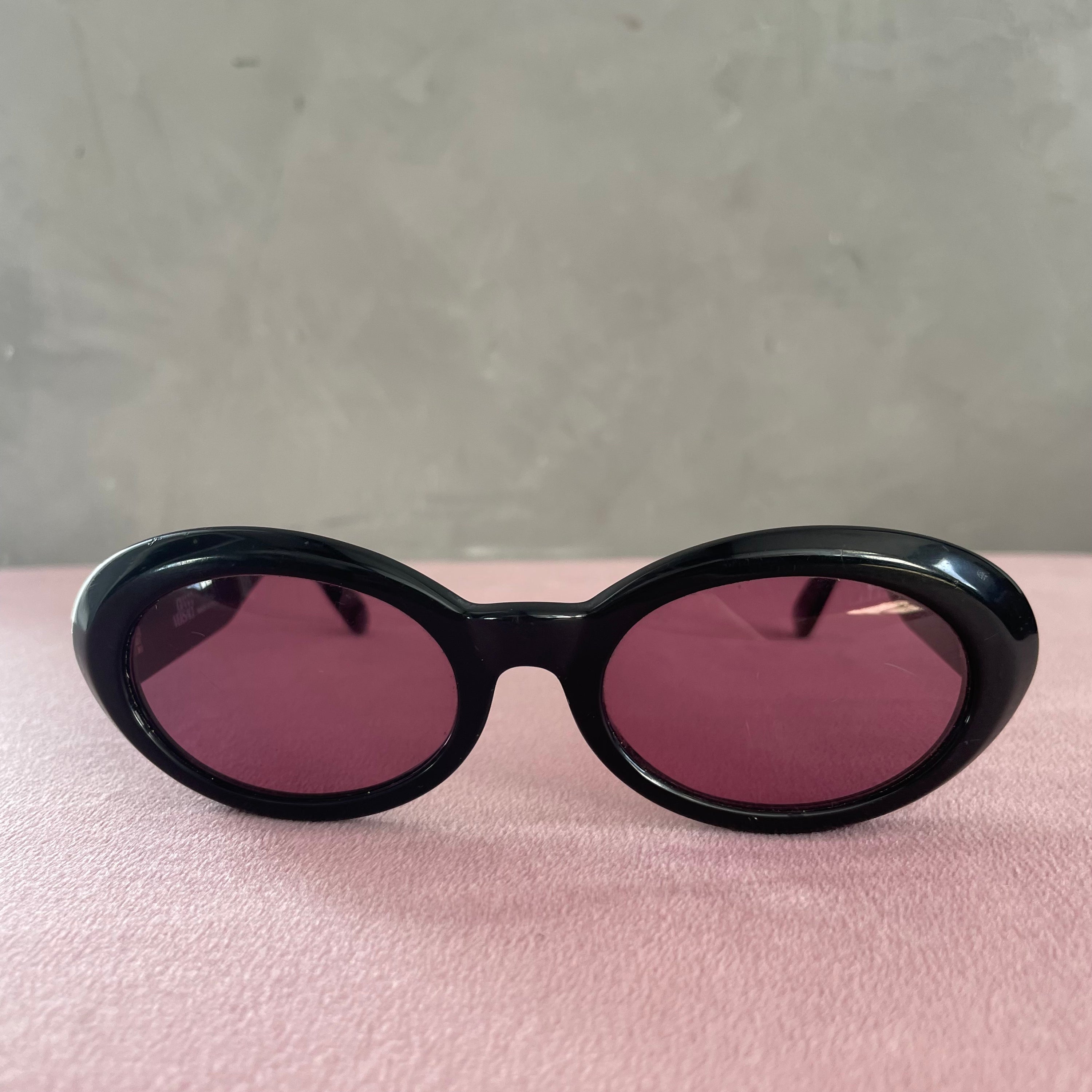 Gianni Versace Round Pink Sunglasses
