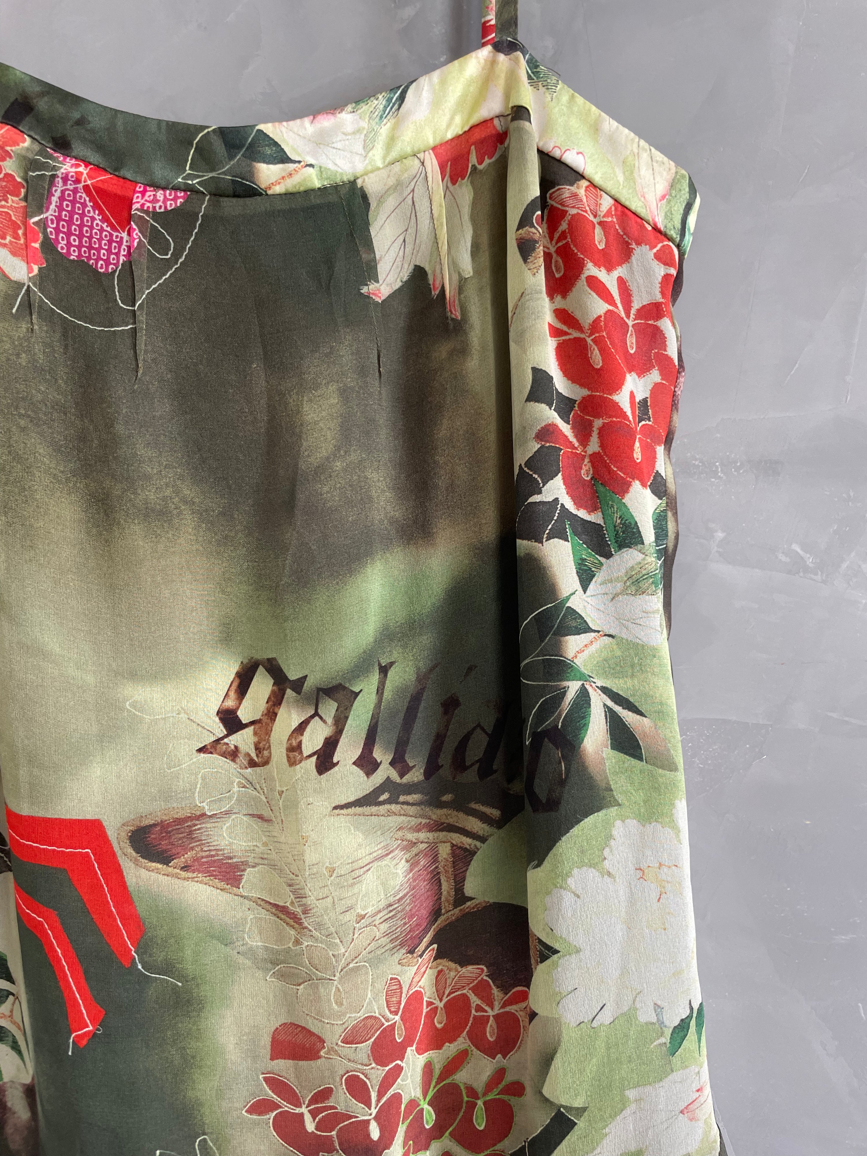 Galliano floral Dress