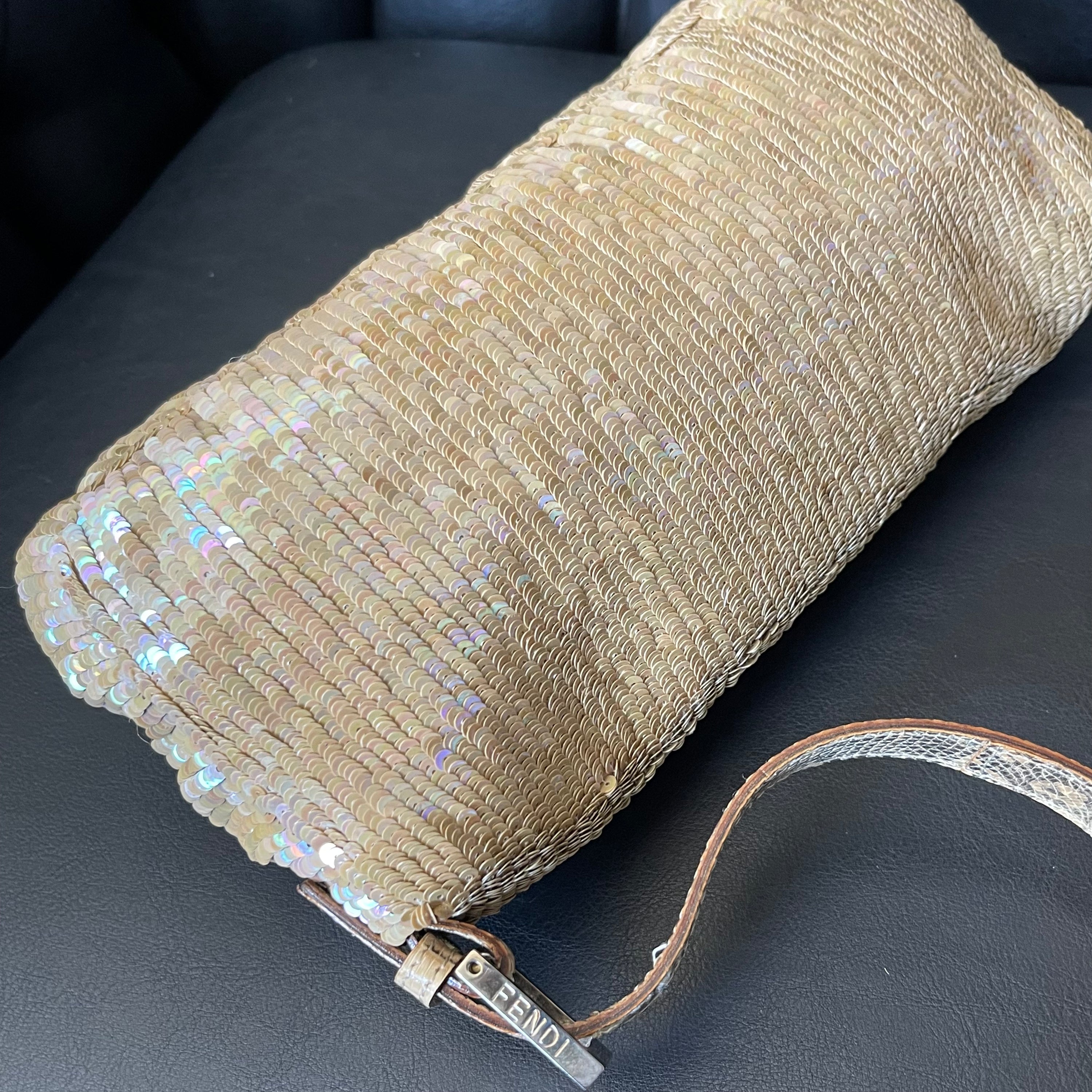 Fendi Baguette Sequin + Lizard