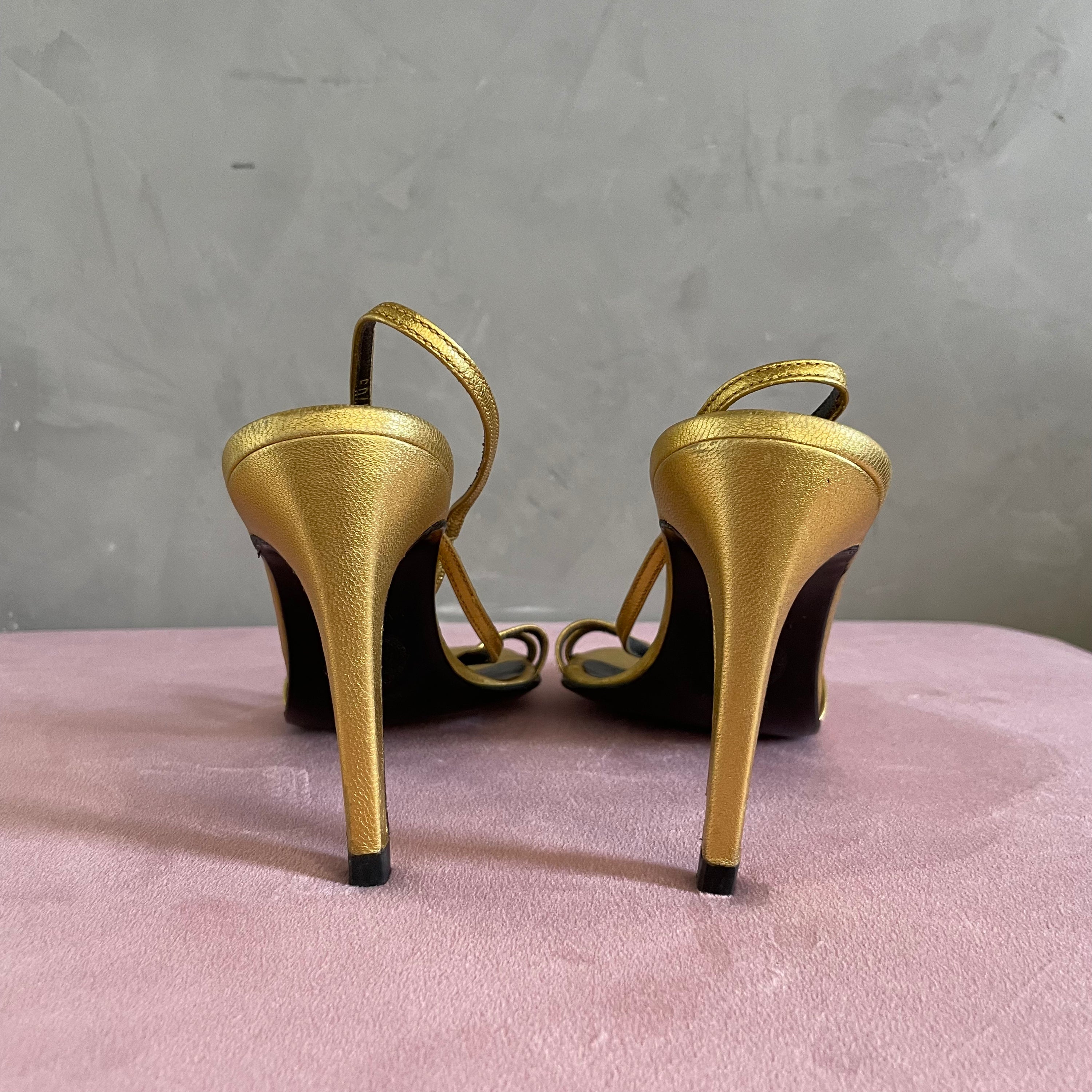 Gianni Versace Golden Heels