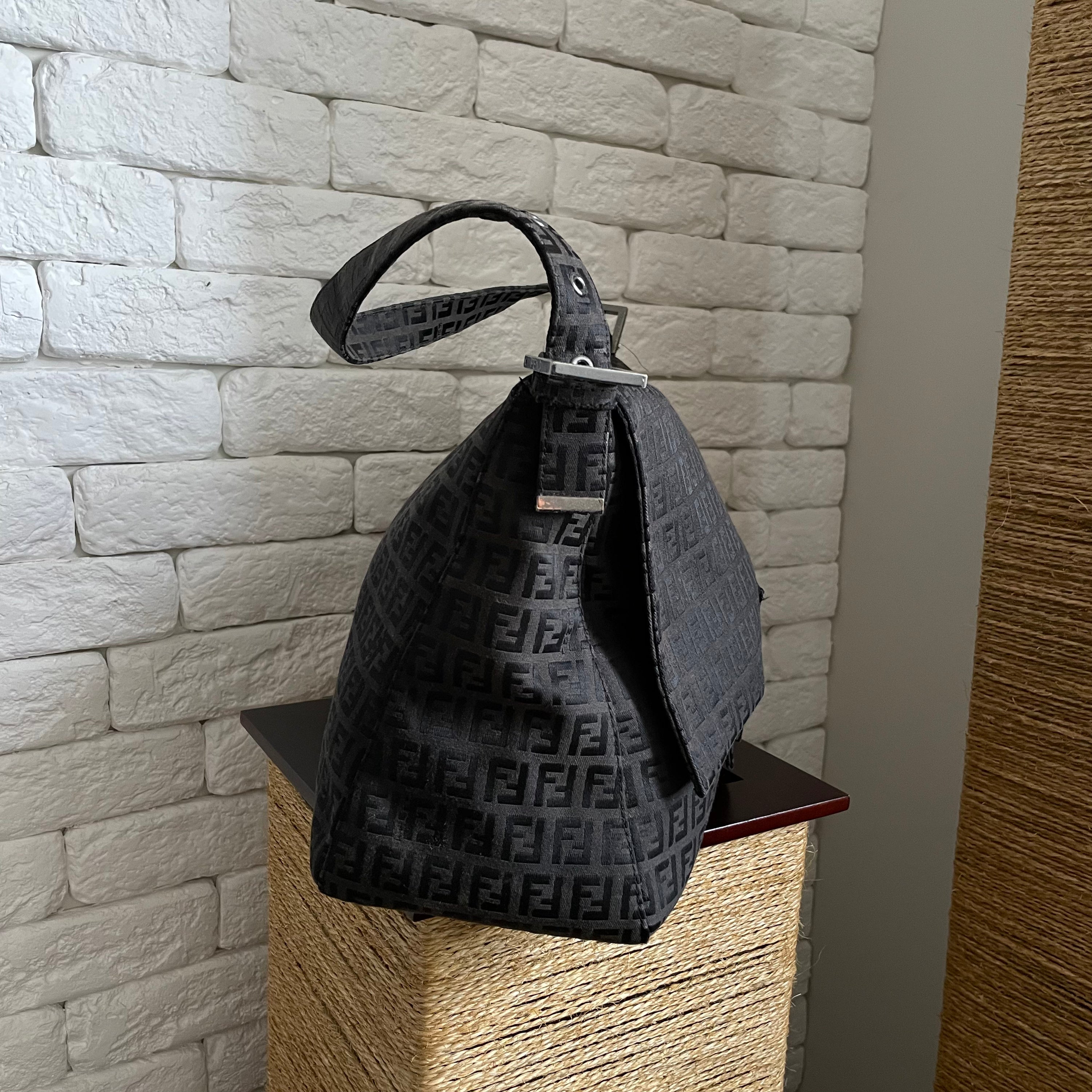 Fendi Mama Baguette Black Monogram