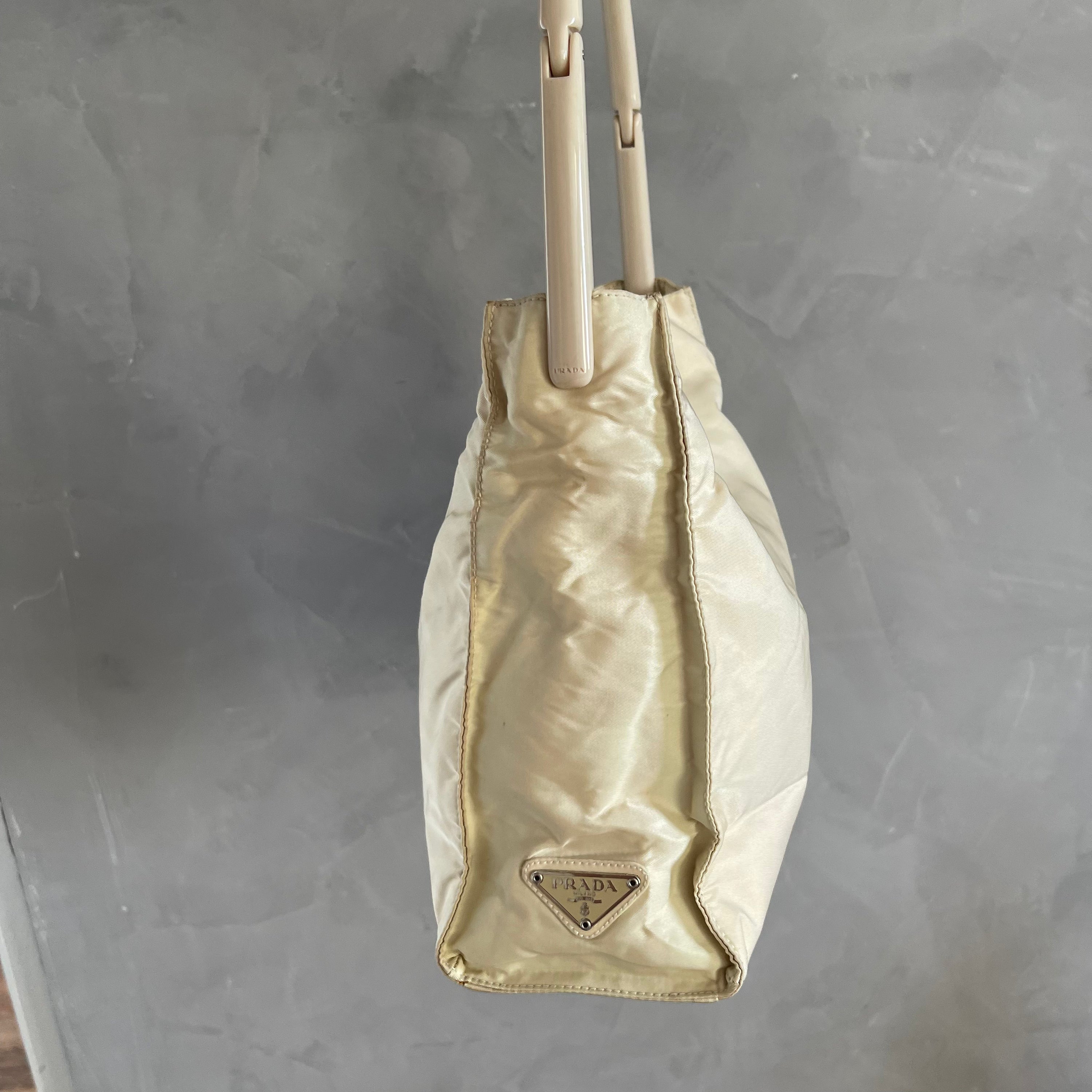 Prada Cream Nylon 90s Bag