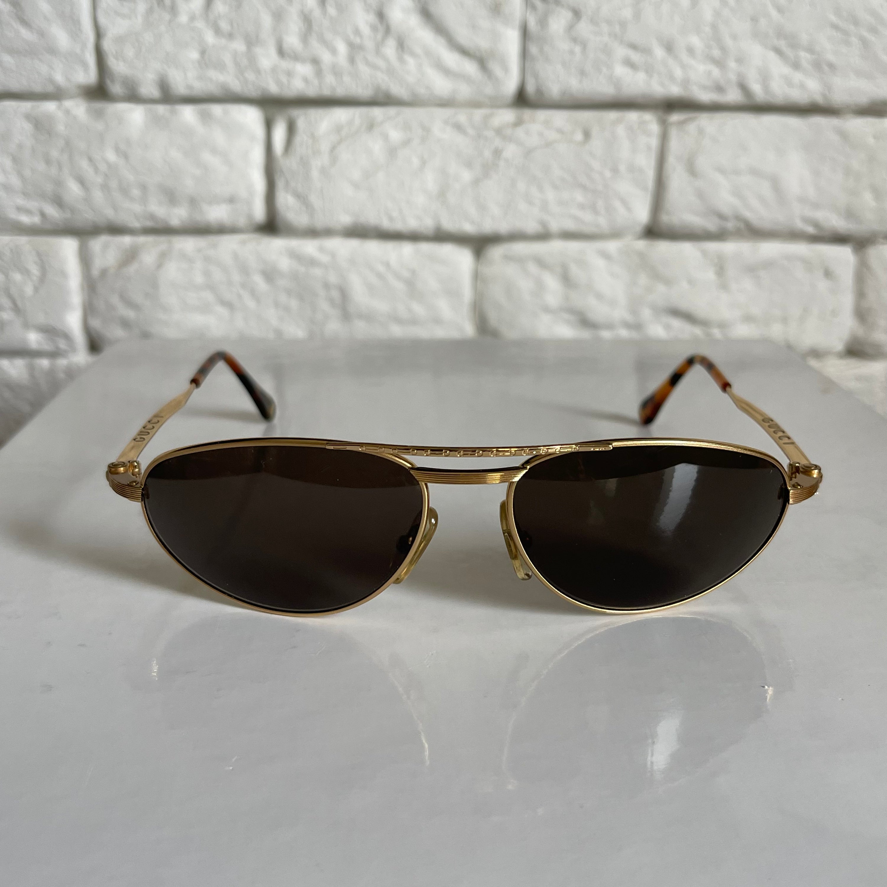 Gucci Gold Vintage Sunglasses