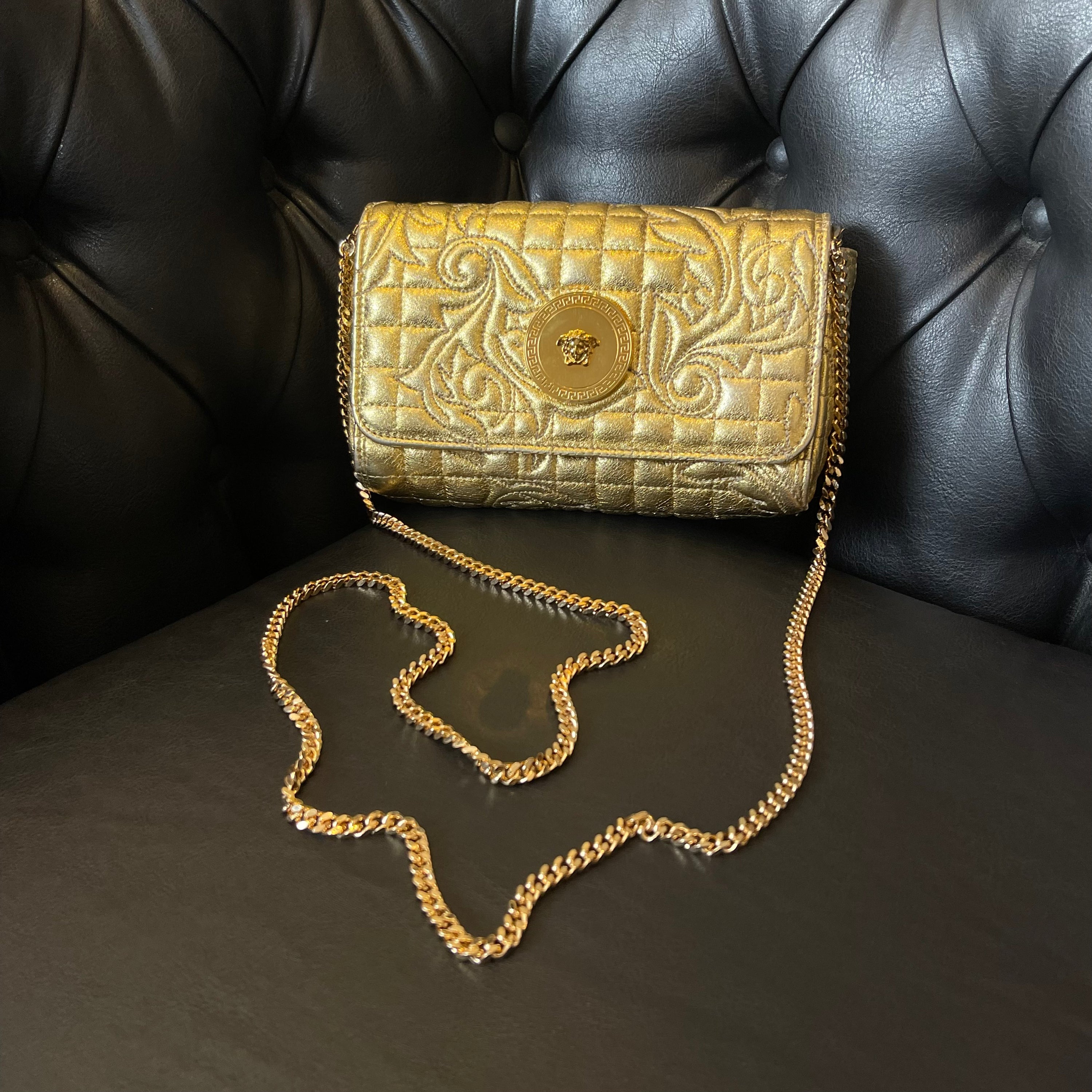 Versace Vanitas Gold Mini Bag