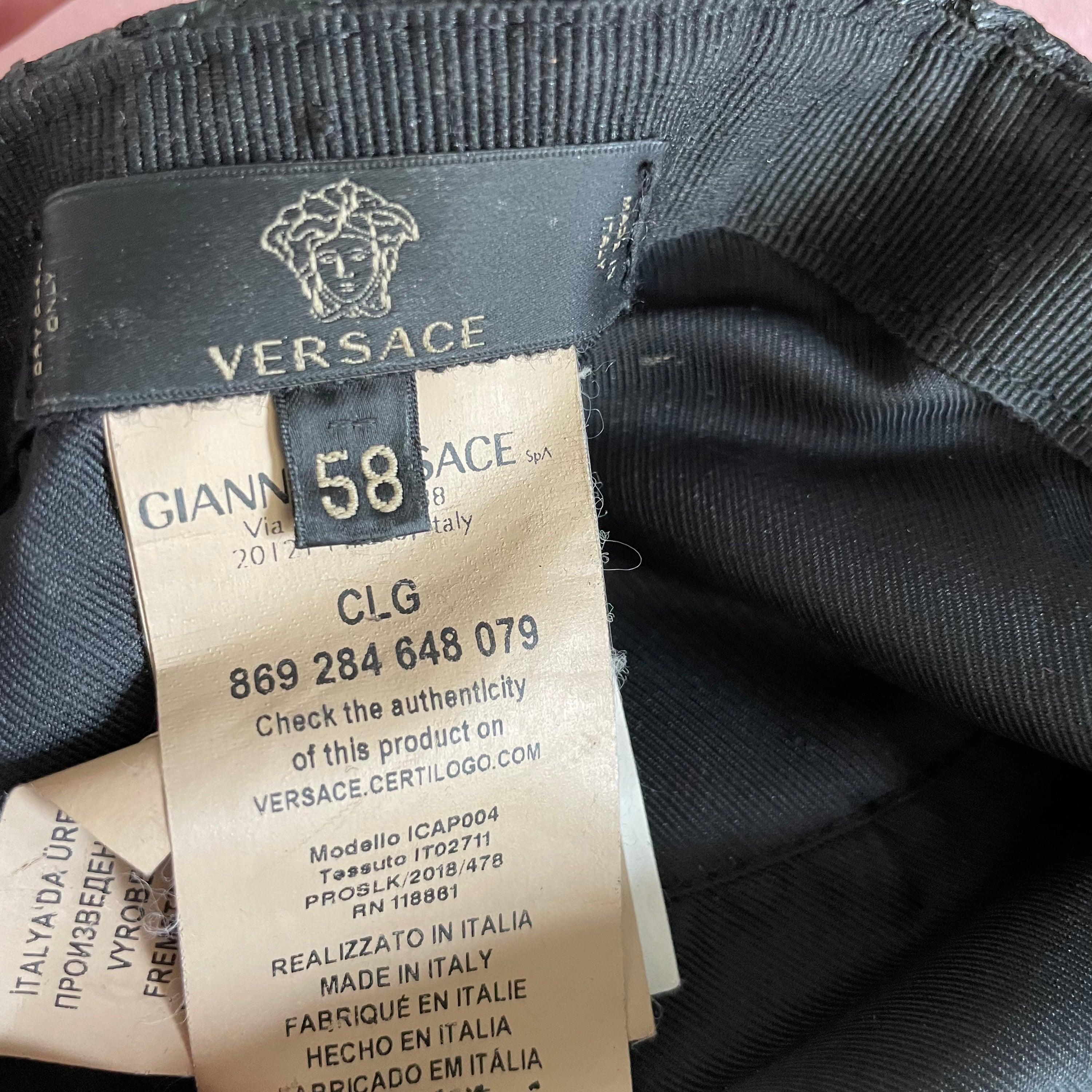 Versace Medusa Cap
