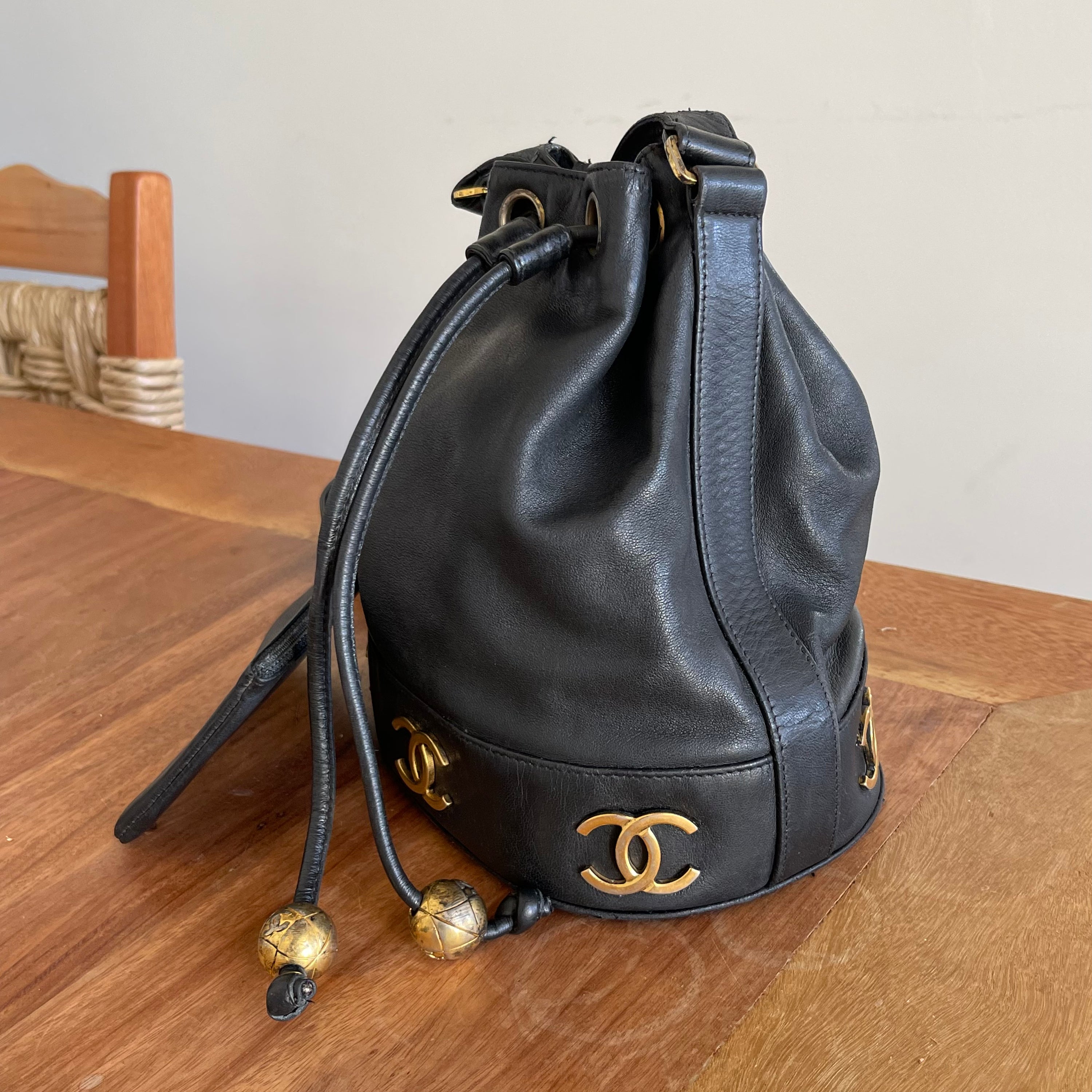 Chanel Lambskin 90s Bucket Bag