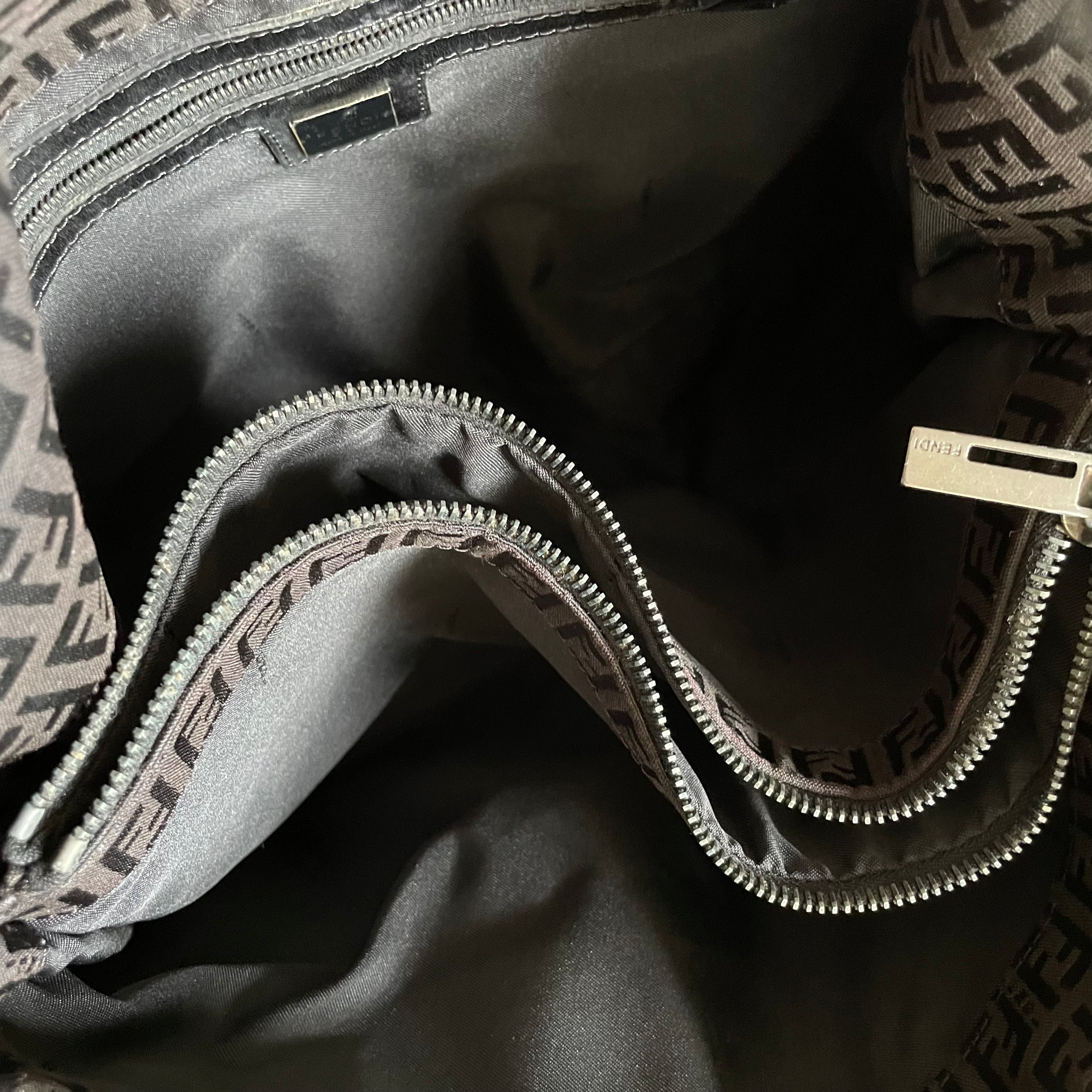 Fendi Mama Baguette Black Monogram
