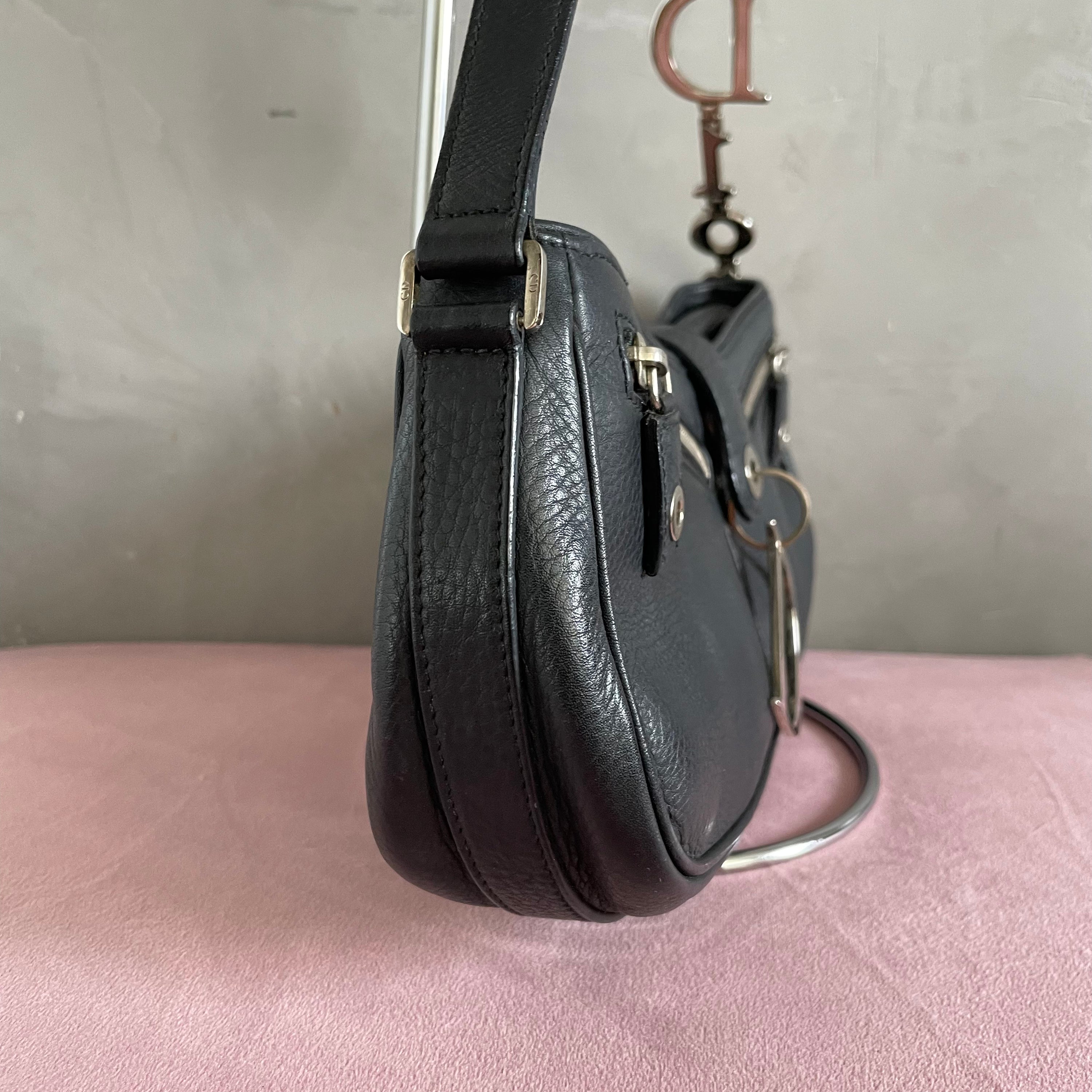 Christian Dior D Black Pochette